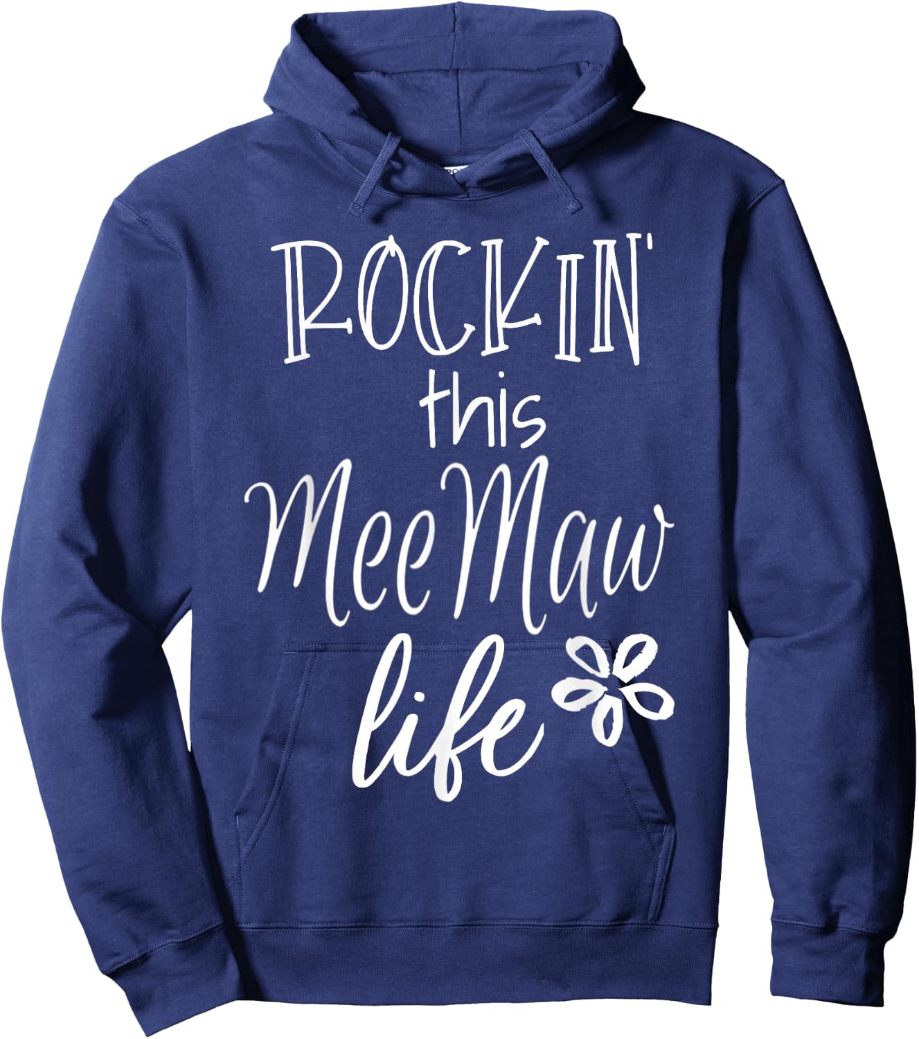 Rockin This Life Cute MeeMaw graphic Gift from Grandkids Hoodie - Hoodie | Navy