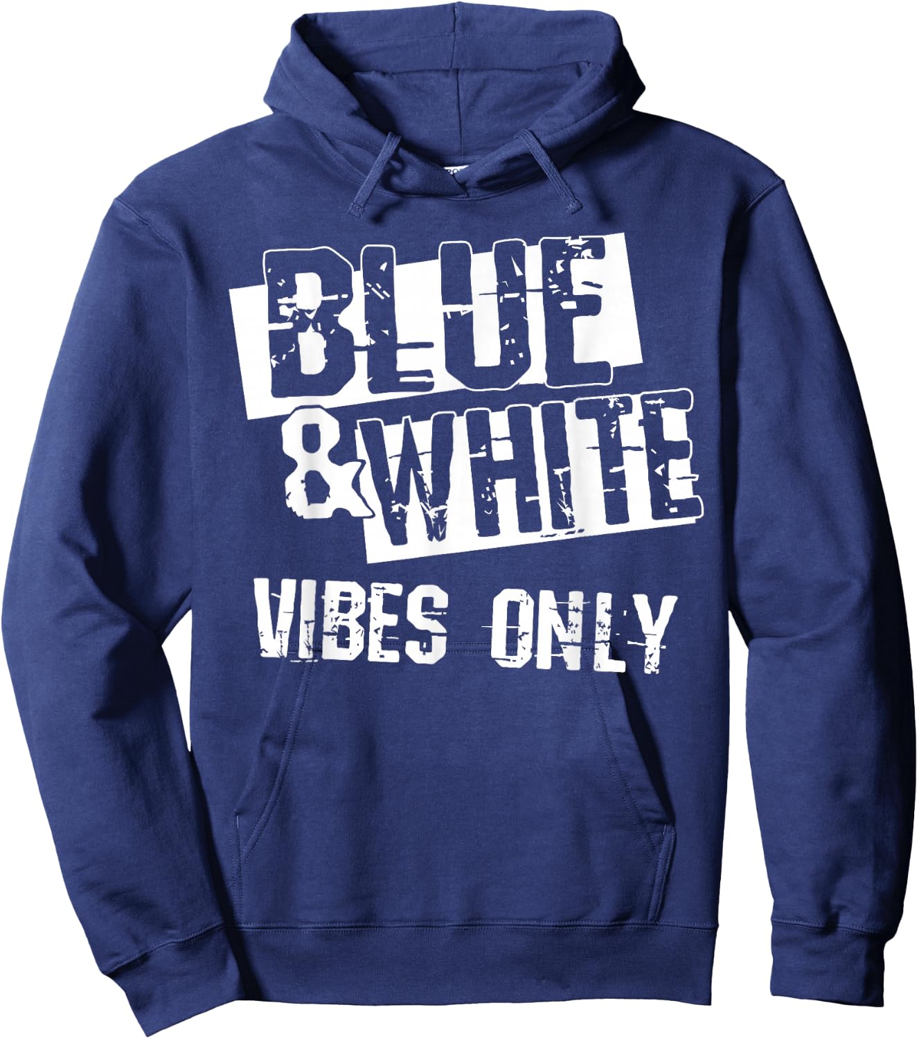Blue and White Game Day Group Shirt for High School Football Hoodie - Hoodie | Navy