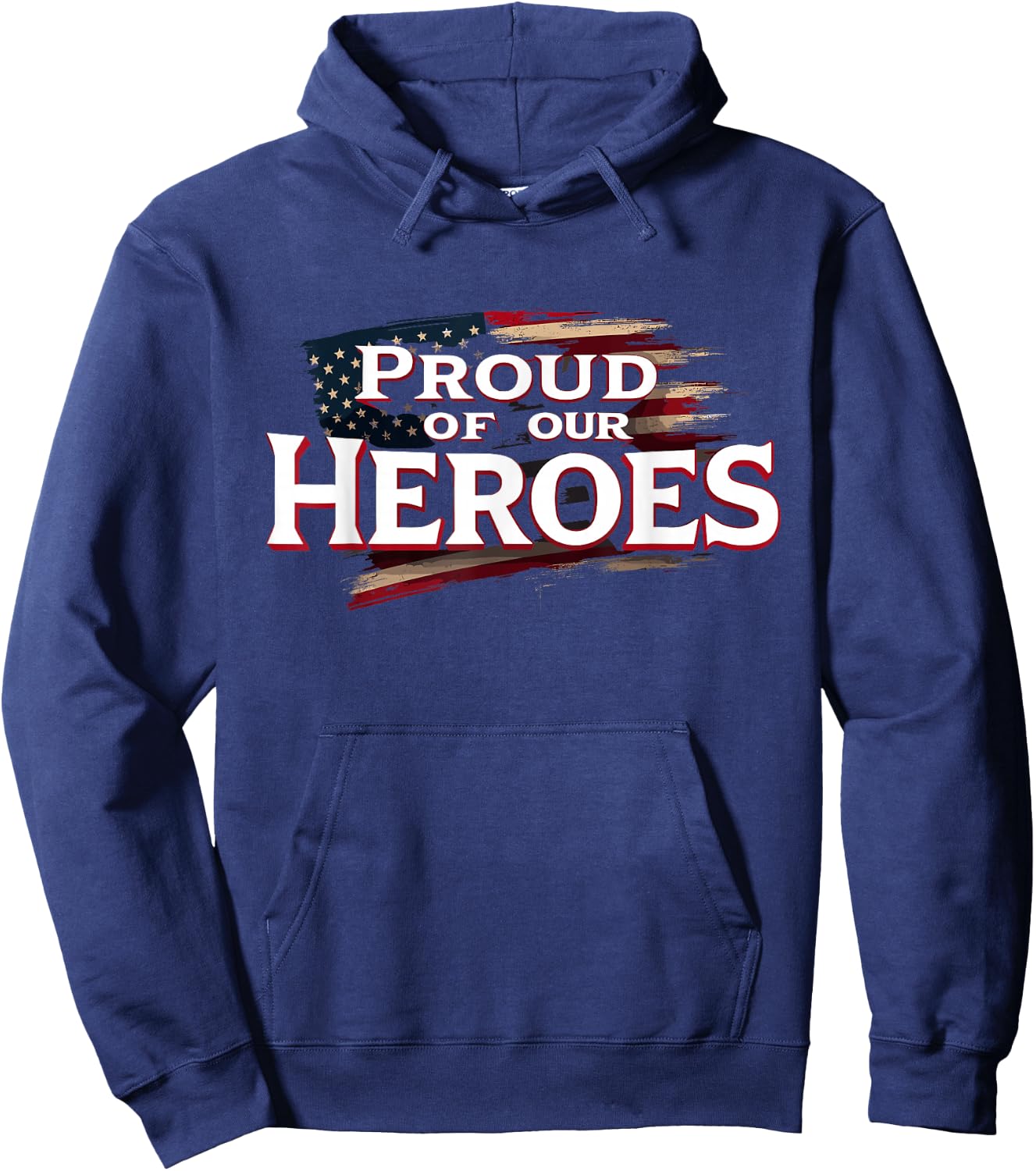 Military Pride Support Our Troops Veterans Tribute USA Hoodie - Hoodie | Navy