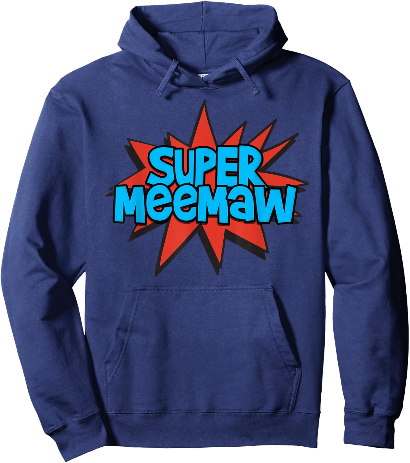 Super Grandmother Comic Book Hero - Super MeeMaw Hoodie - Hoodie | Navy