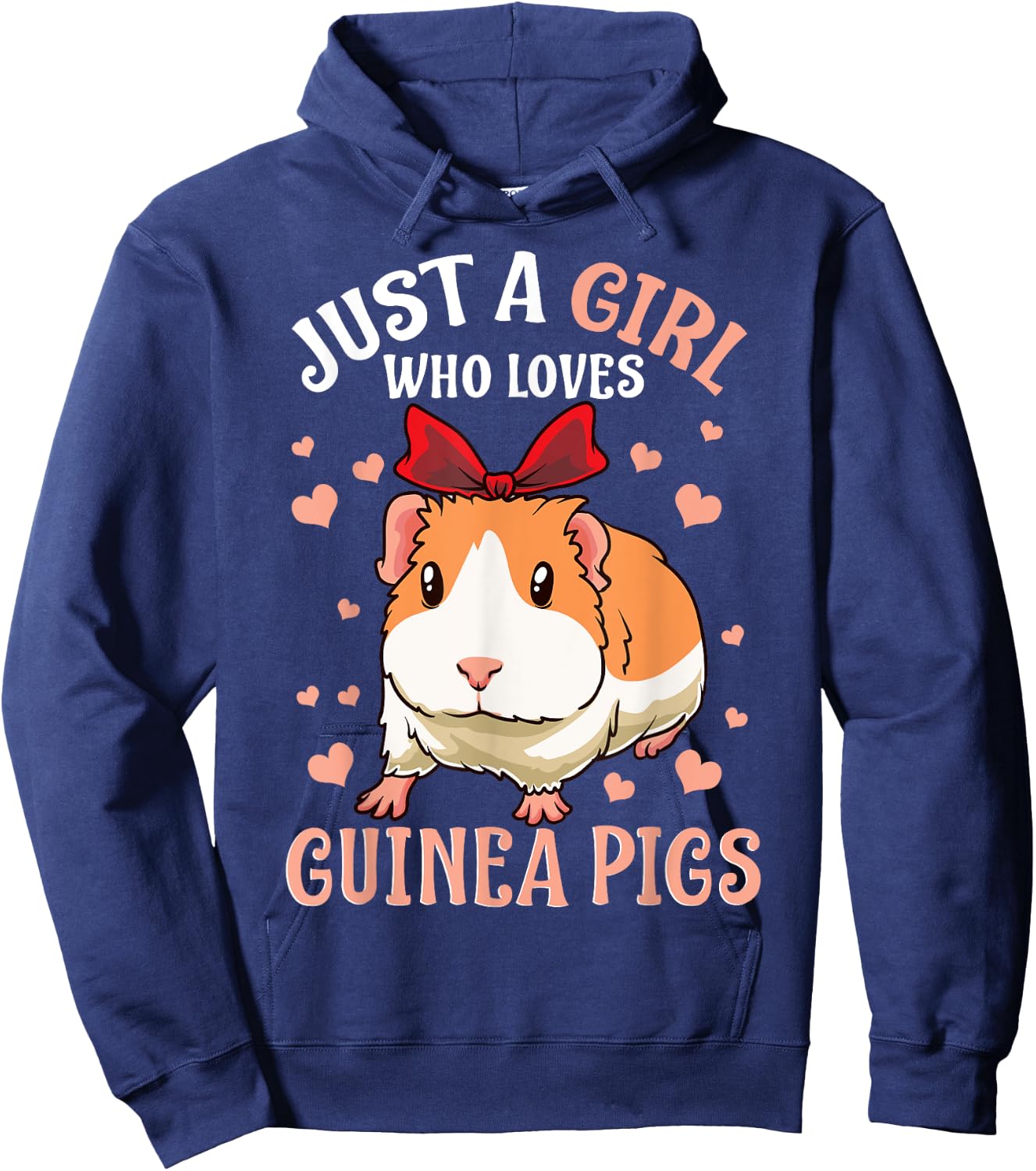 Just A Girl Who Loves Guinea Pigs Lover Mom Girls Cavy Hoodie - Hoodie | Navy