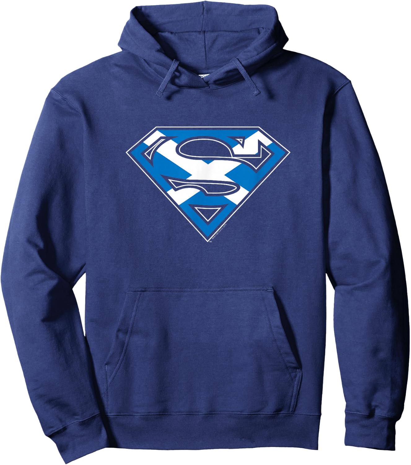 Superman Scottish Shield Hoodie - Hoodie | Navy