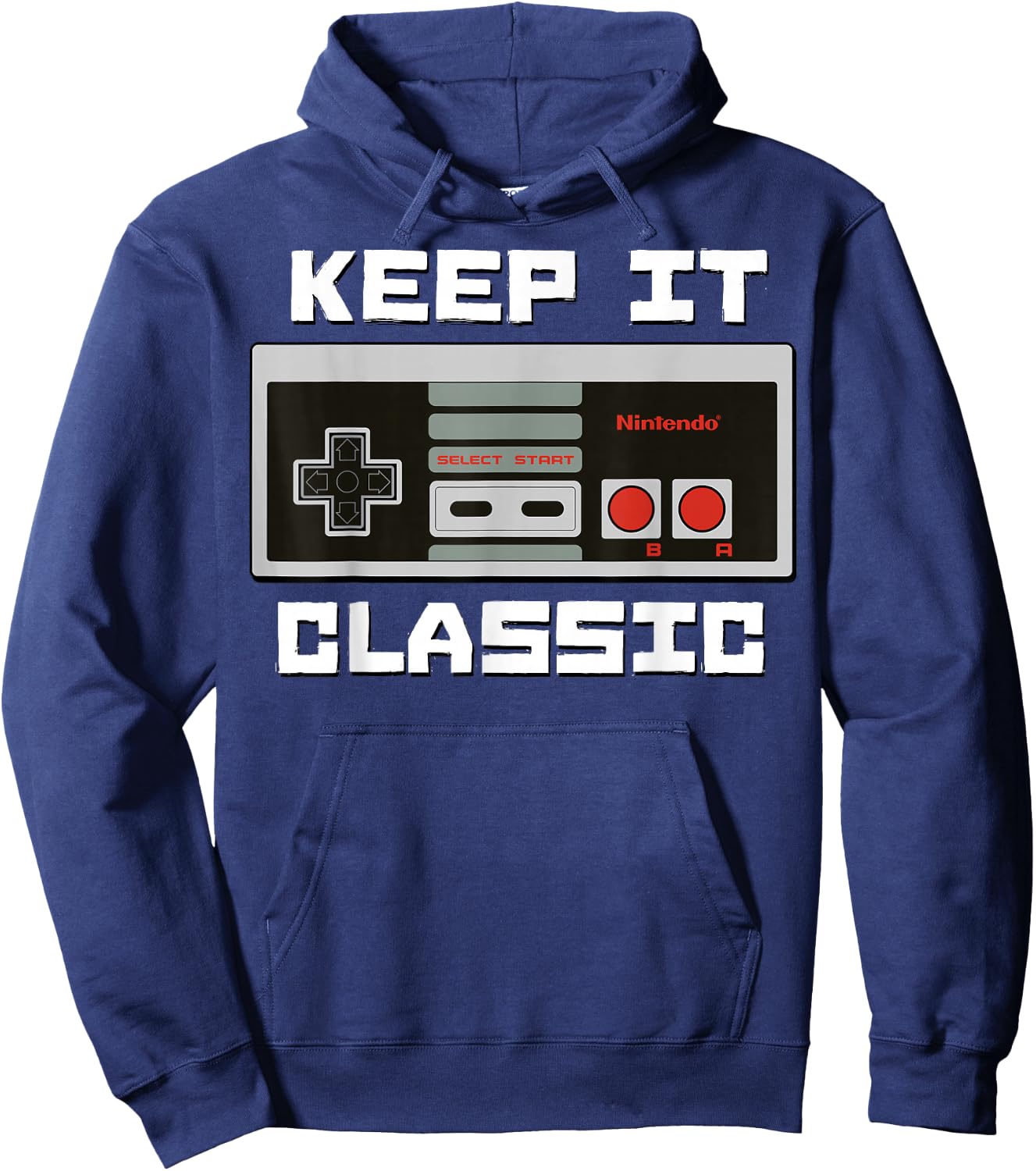 Nintendo NES Controller Keep It Classic Graphic Hoodie - Hoodie | Navy