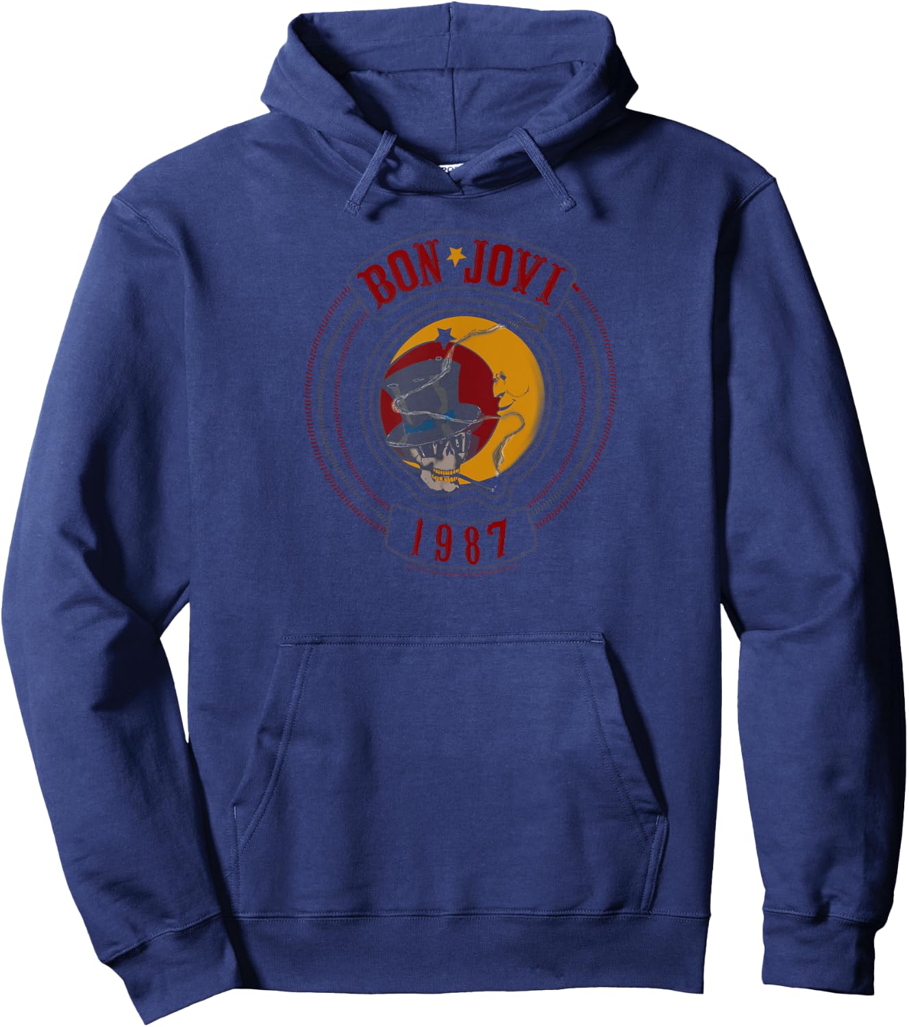 Bon Jovi 1987 Hoodie - Hoodie | Navy