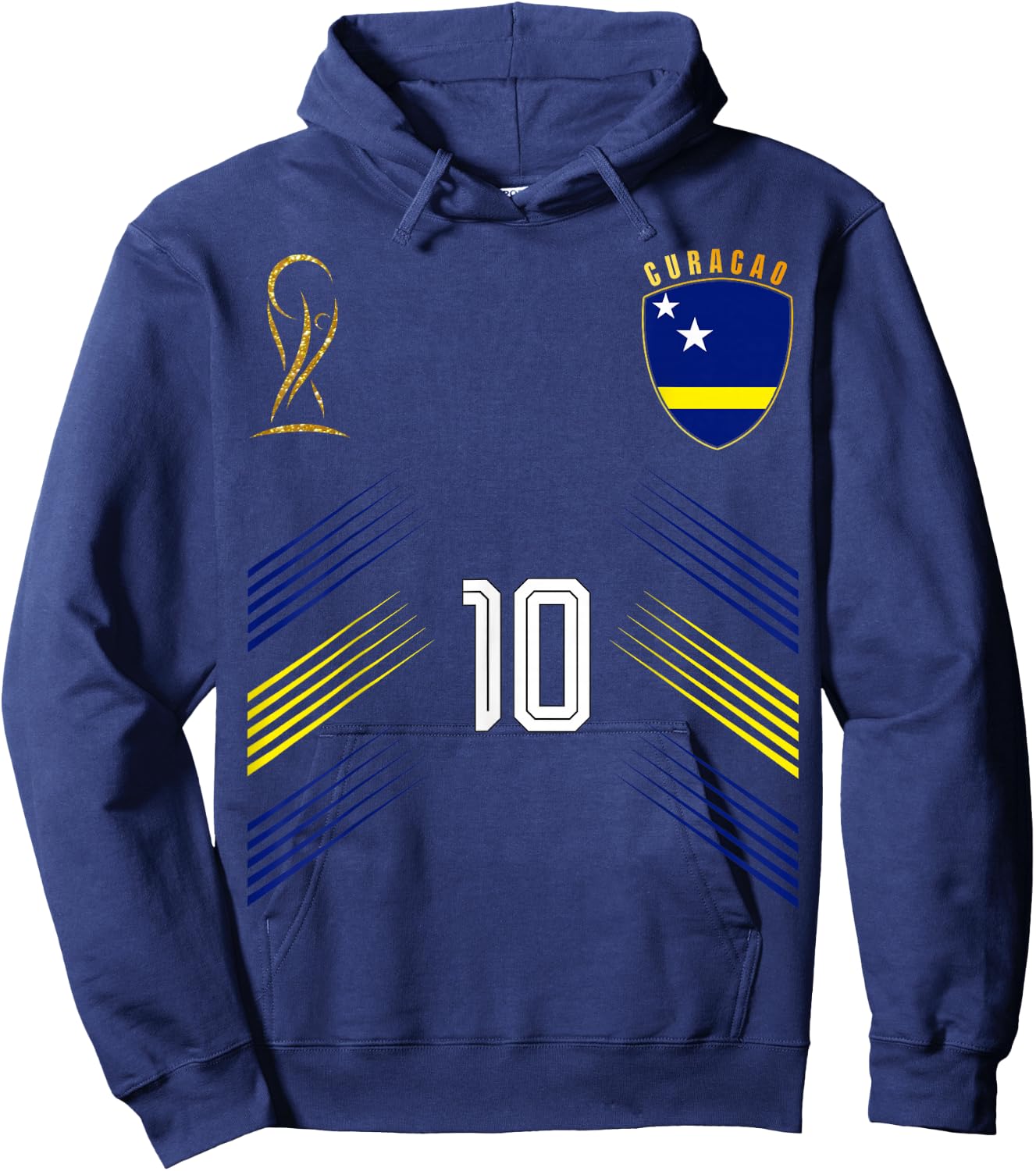 Curacao Flag Curacaon Pride Lovers Retro Hoodie - Hoodie | Navy