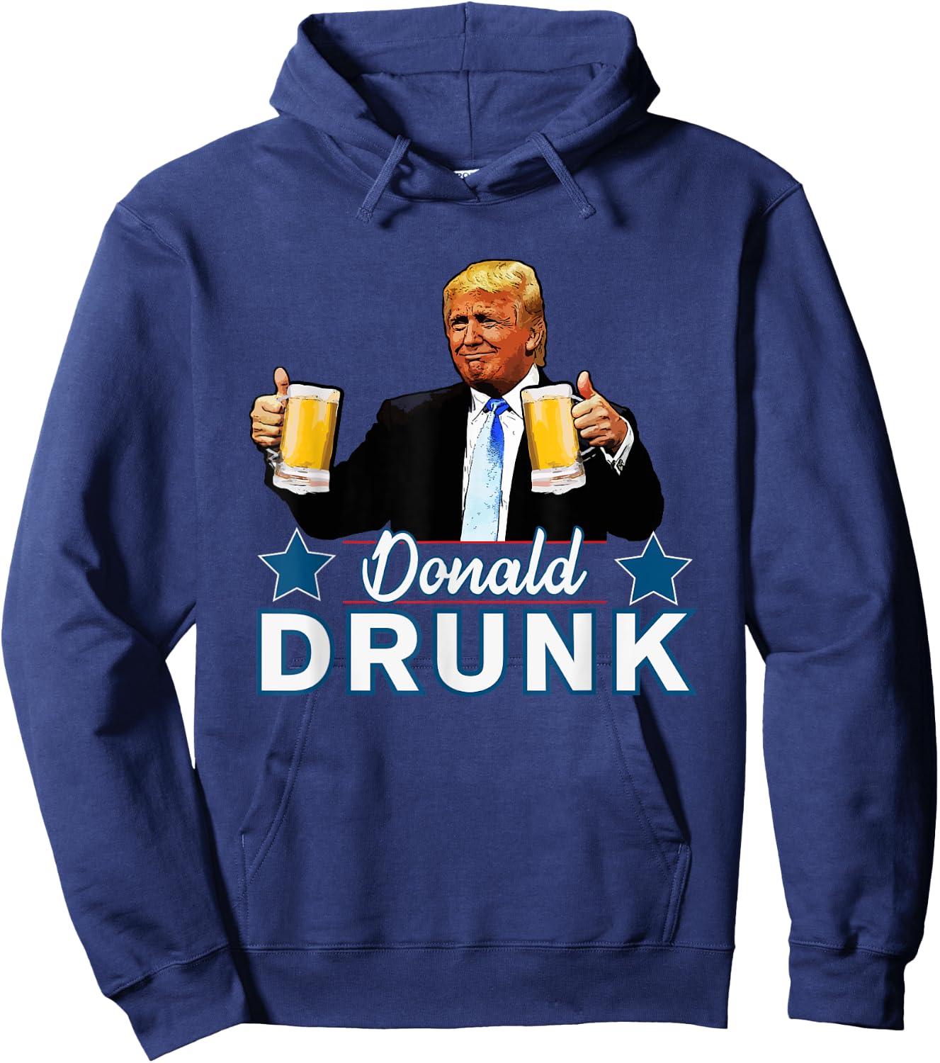 Drinking Presidents Trump 4th of July Funny Donald Drunk Women Men Hoodie - Hoodie | Navy
