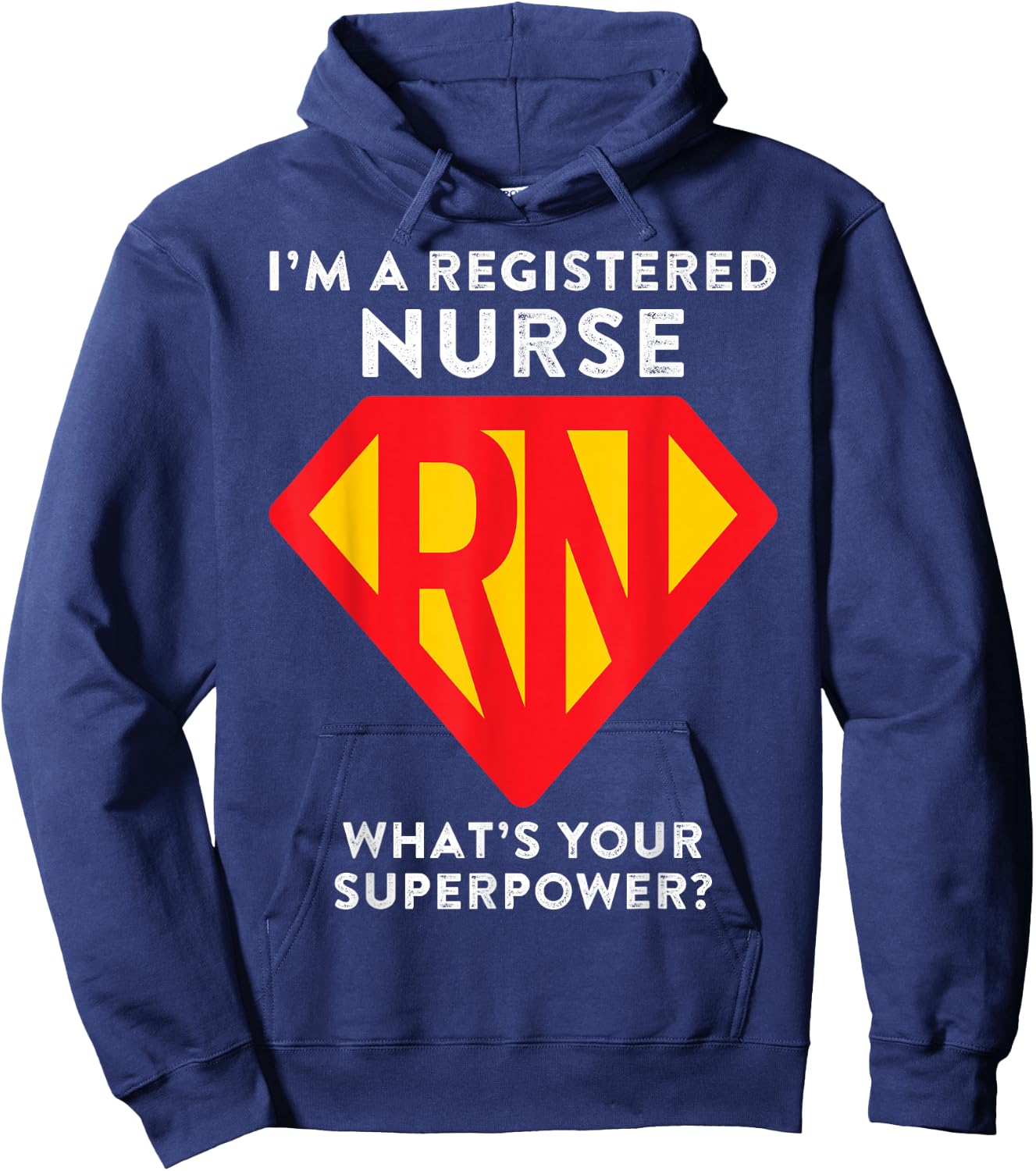 Super Nurse RN Superhero Registered Nurse Hero Hoodie - Hoodie | Navy