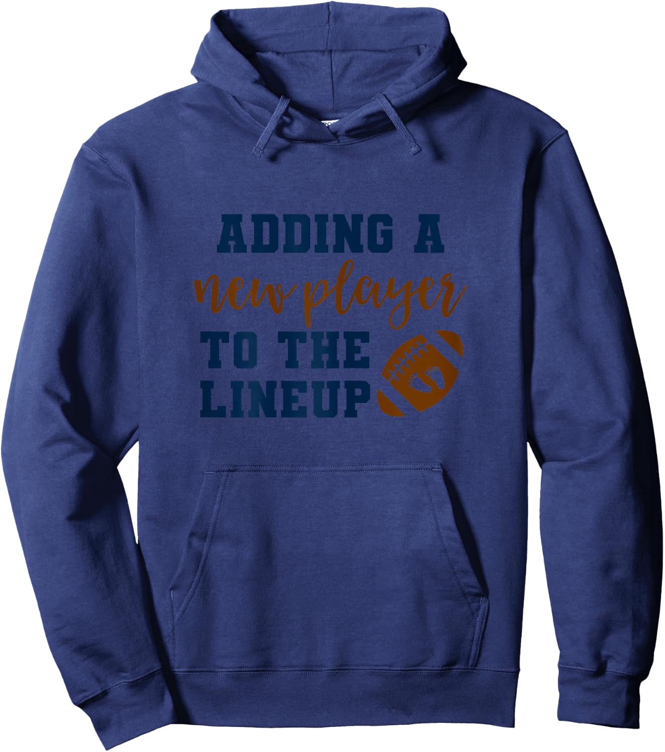 Football Pregnancy Announcement Shirt Fall Baby Reveal Hoodie - Hoodie | Navy