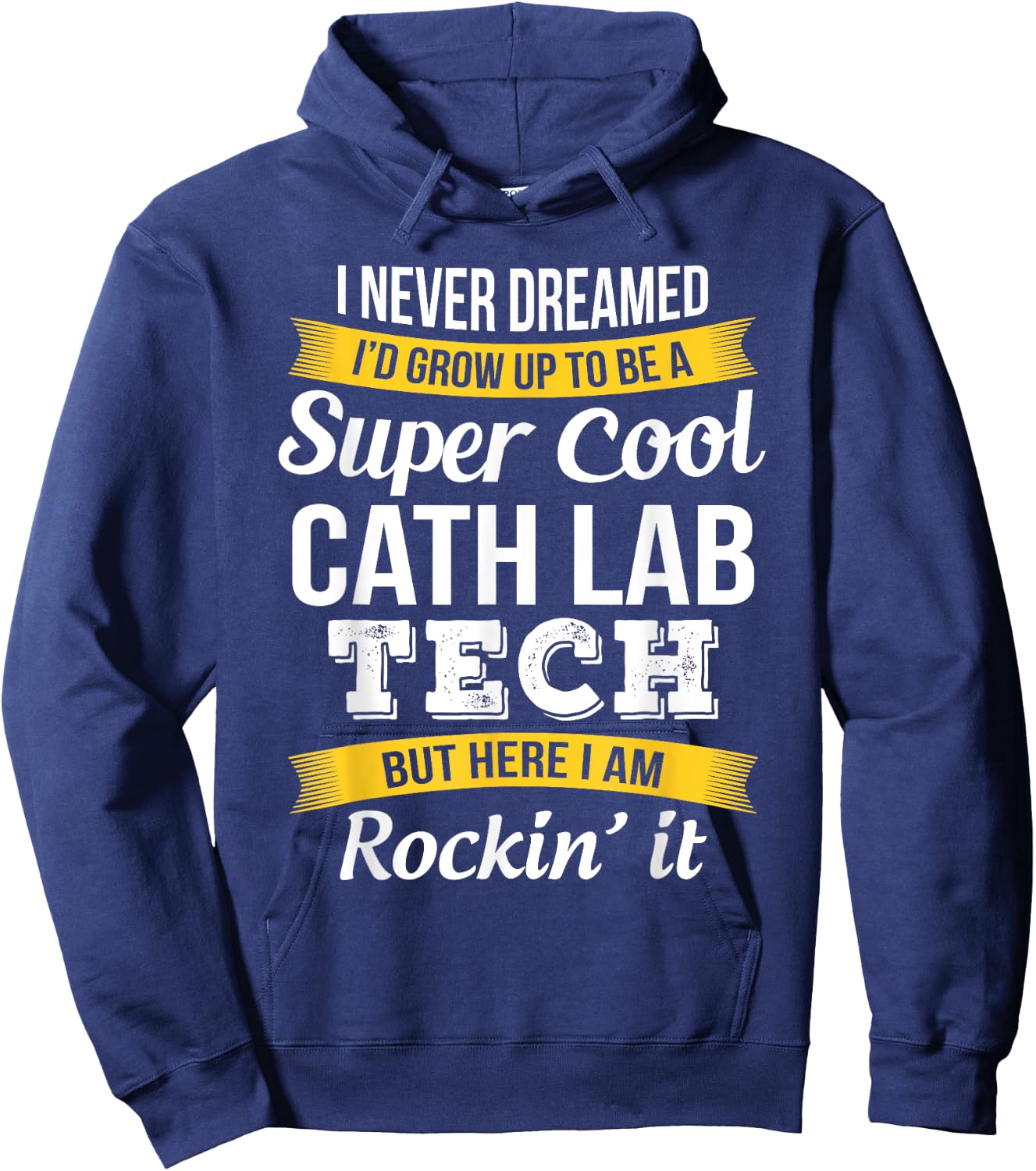 Cath Lab Tech Funny Gift Hoodie - Hoodie | Navy