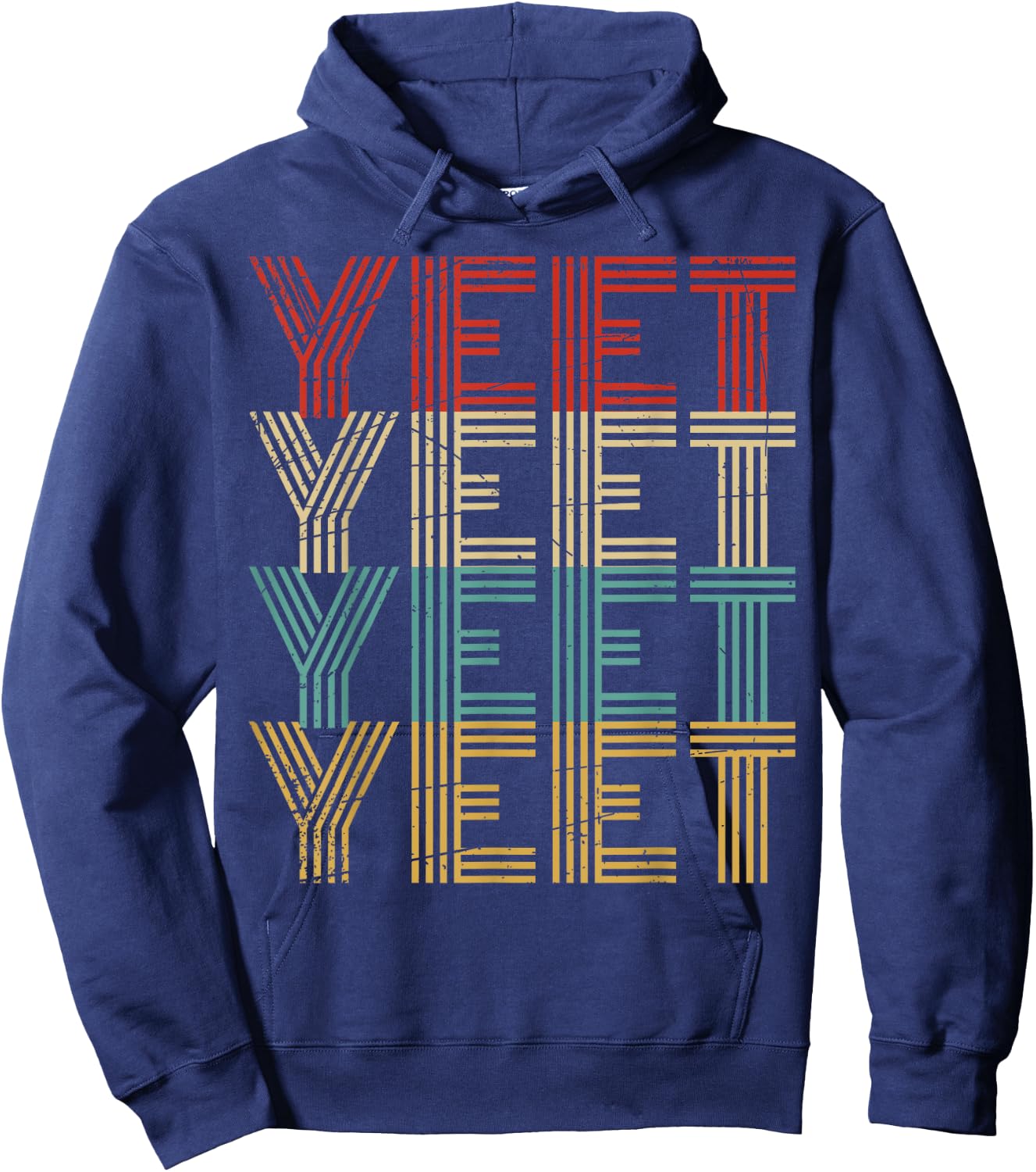 Yeet Kid's Trendy Yeeting Meme Slogan Urban Youth Slang Hoodie - Hoodie | Navy