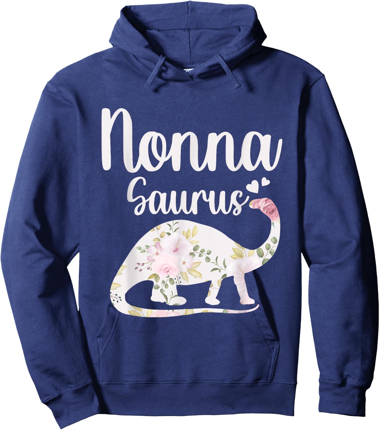NOnna Saurus Grandma Mother's Day Thanksgiving Christmas Hoodie - Hoodie | Navy