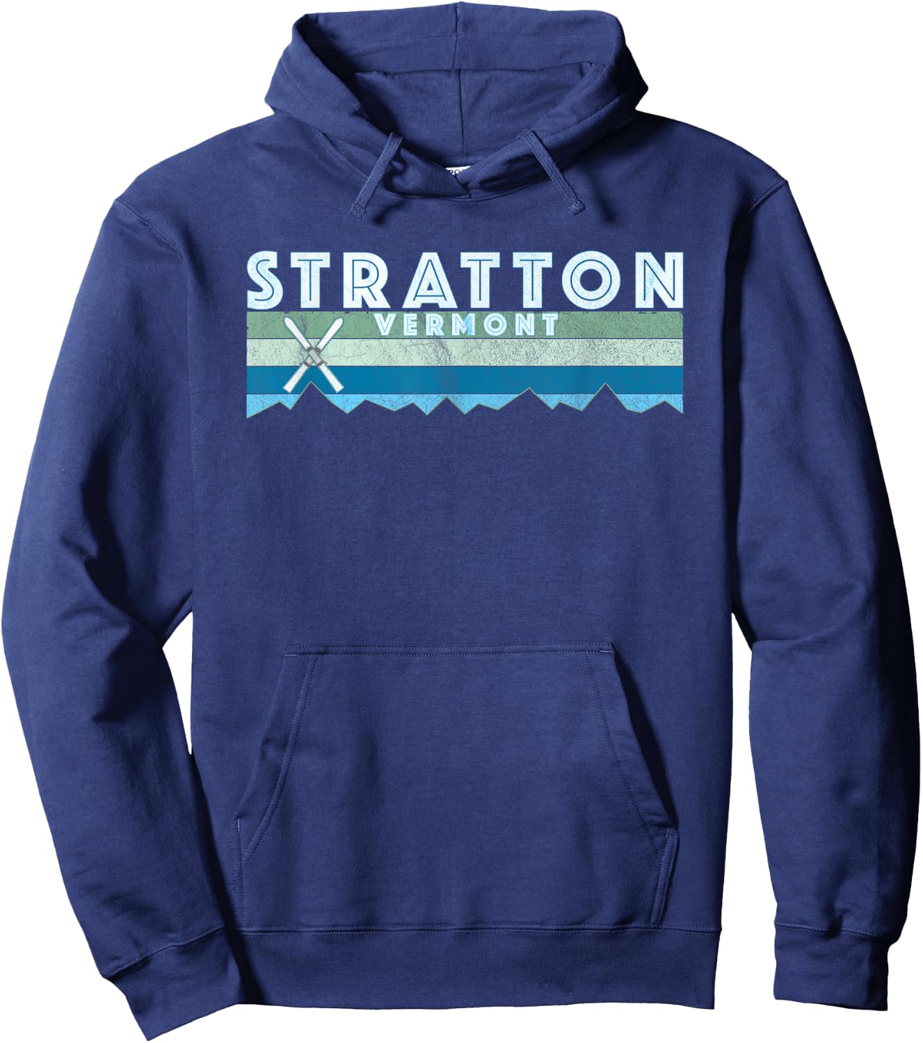 Stratton Vermont Ski /Retro Vintage Stratton Hoodie - Hoodie | Navy