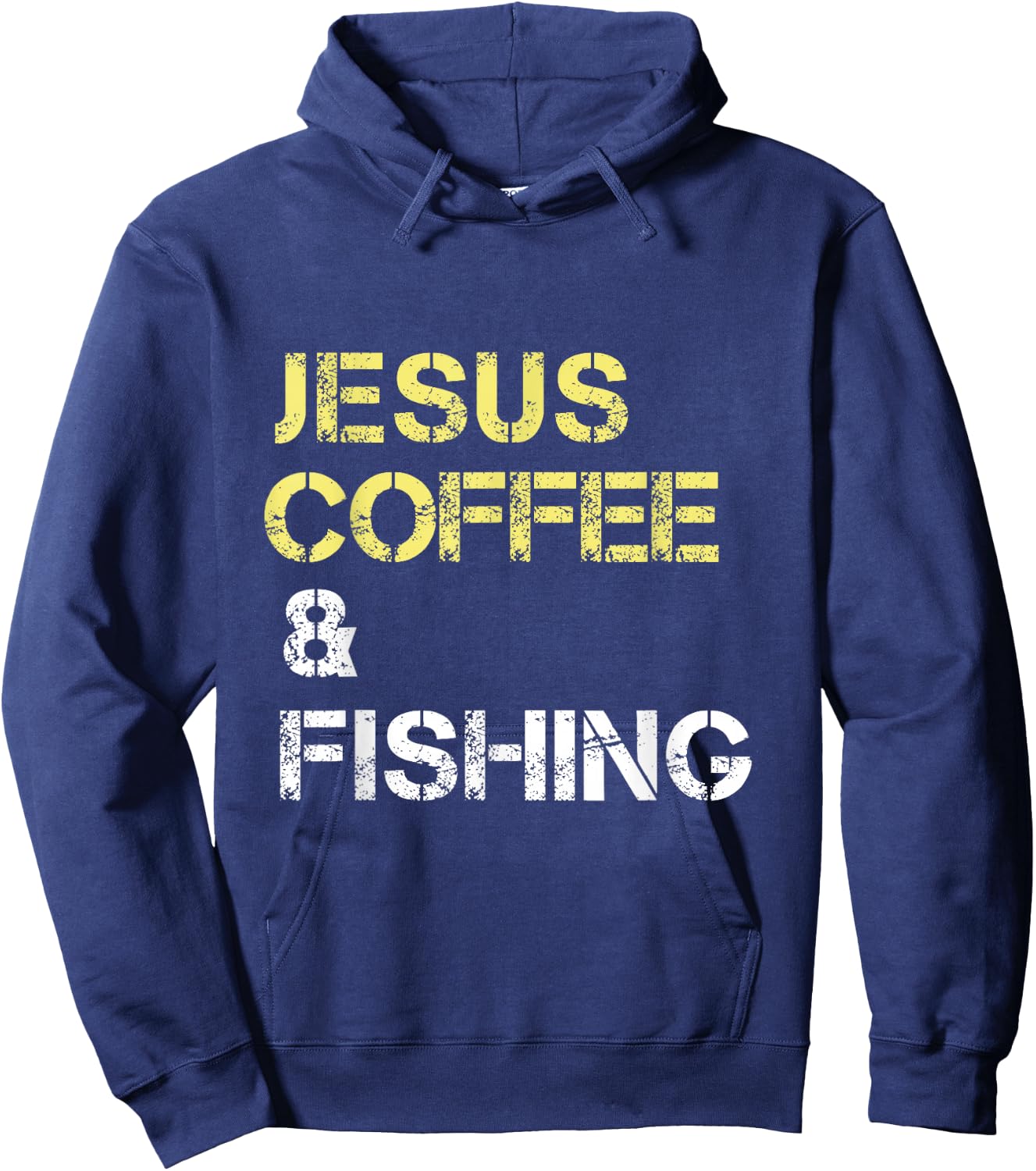 Fishing Apparel For Christian Coffee Drinkers Hoodie - Hoodie | Navy