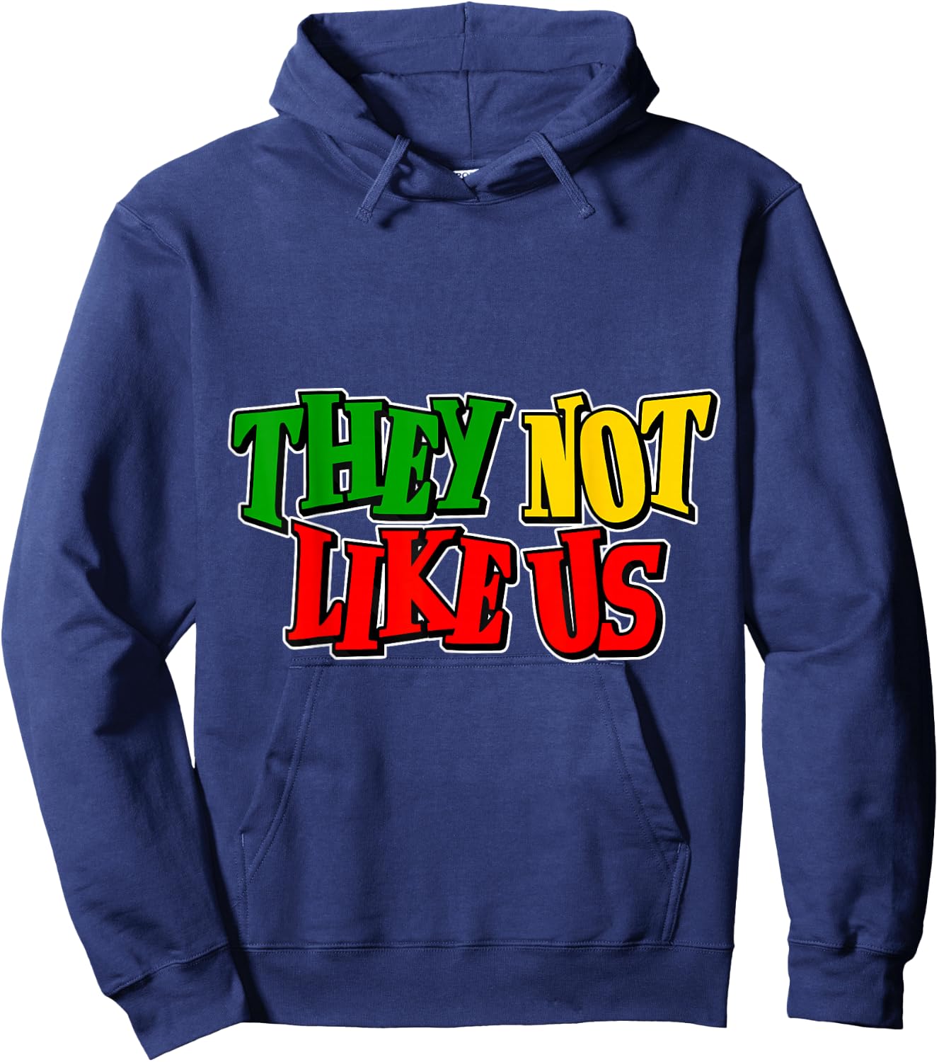 They Not Like Us Juneteeth Black History Month Hoodie - Hoodie | Navy
