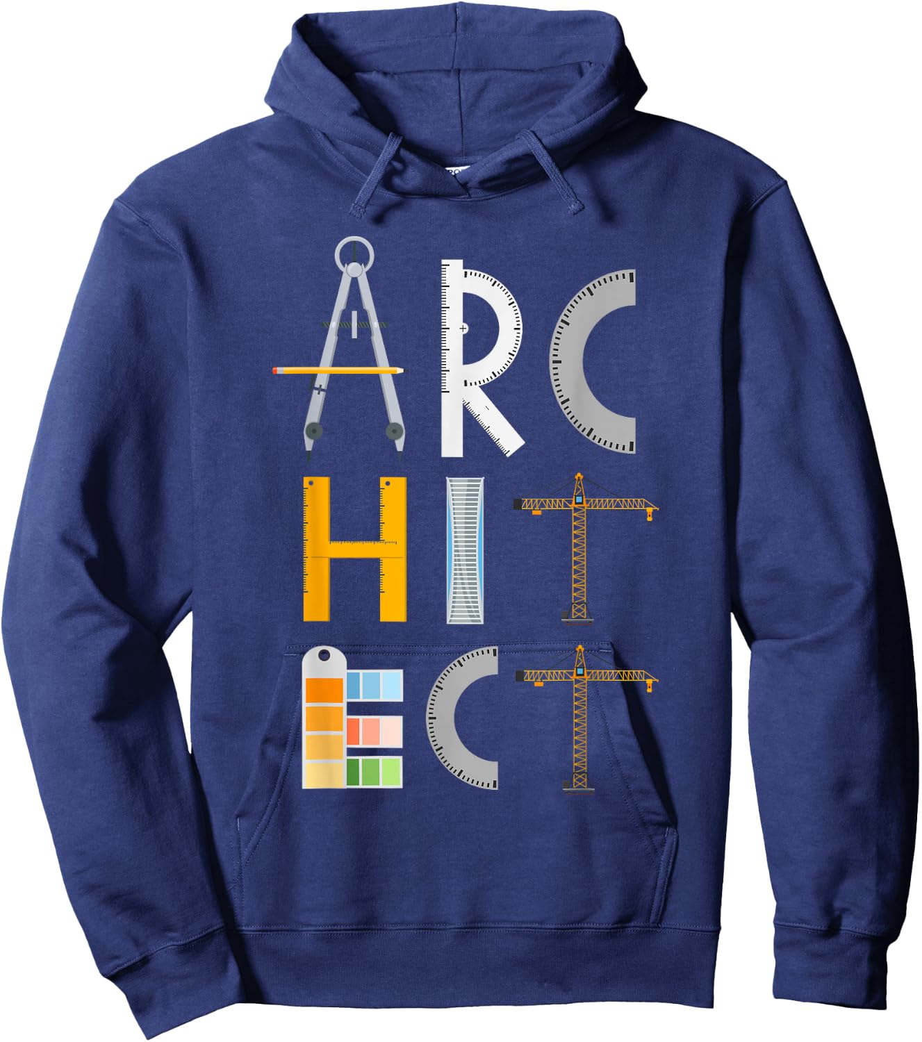 Architect Gifts Architecture Students Men Women Kids Hoodie - Hoodie | Navy
