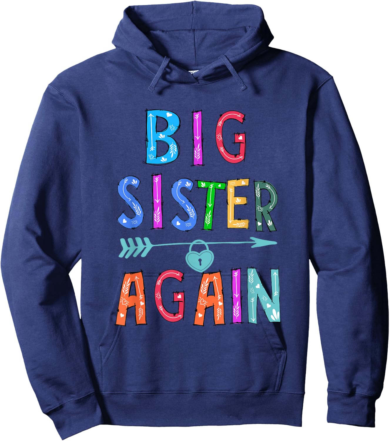 Big Sister Again Hoodie - Hoodie | Navy