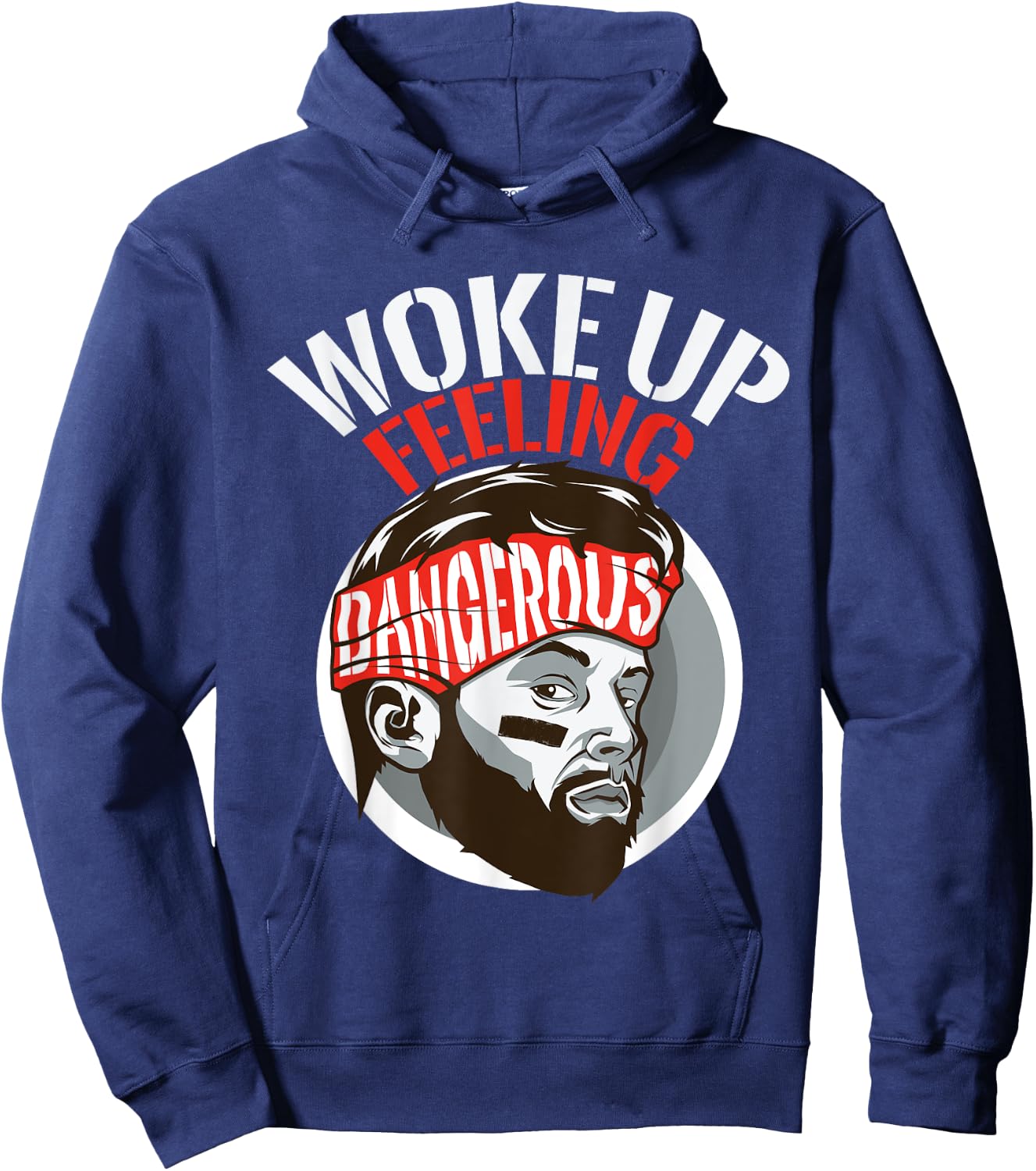 Funny I woke up feeling dangerous Sports Football gift Hoodie - Hoodie | Navy