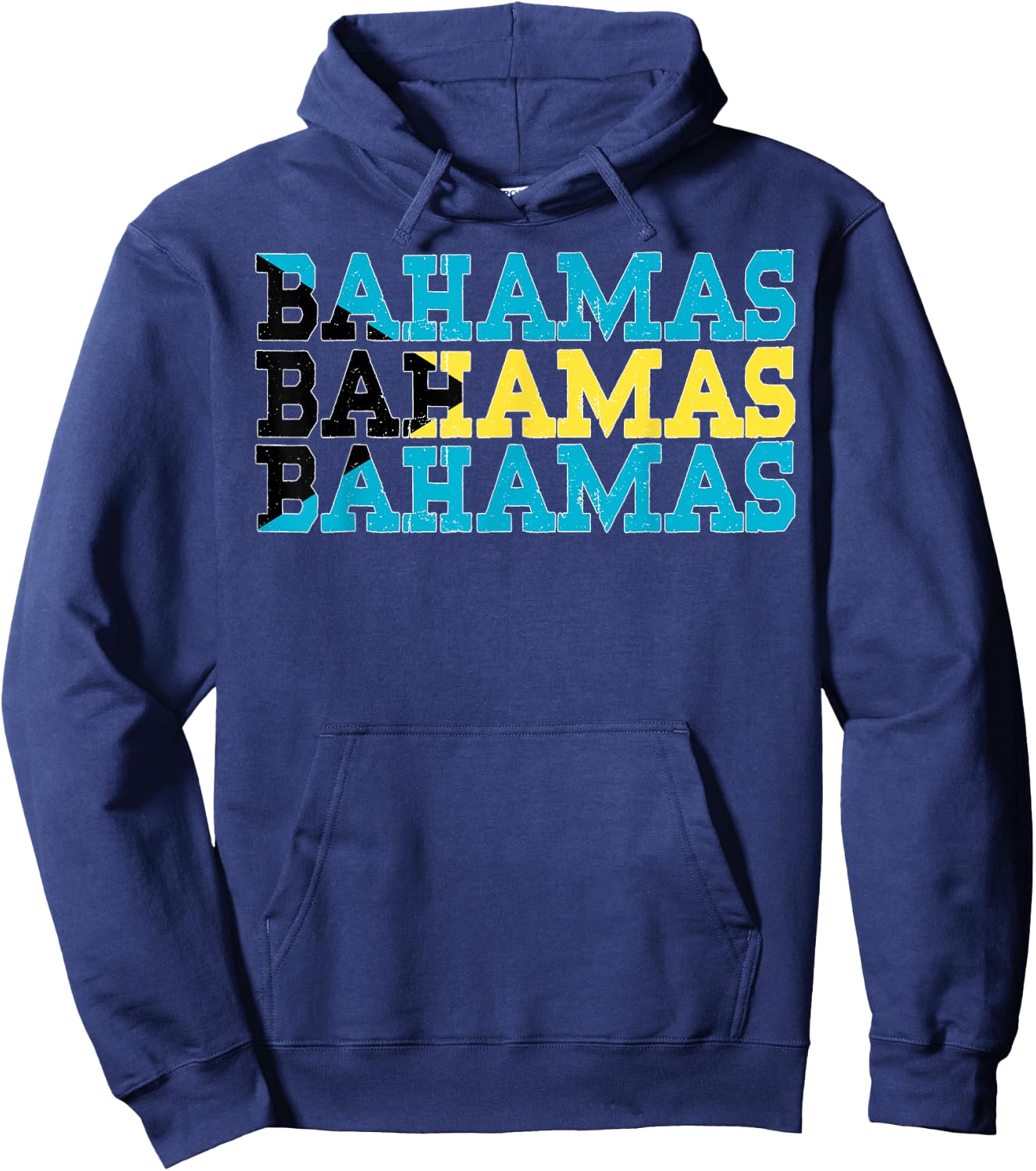 BAHAMAS | Bahamian Flag Sports Lovers Hoodie - Hoodie | Navy