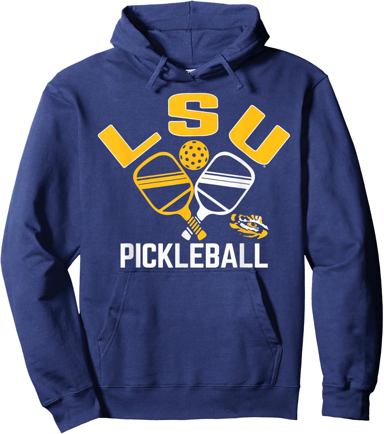 LSU Tigers Pickleball Purple Officially Licensed Hoodie - Hoodie | Navy