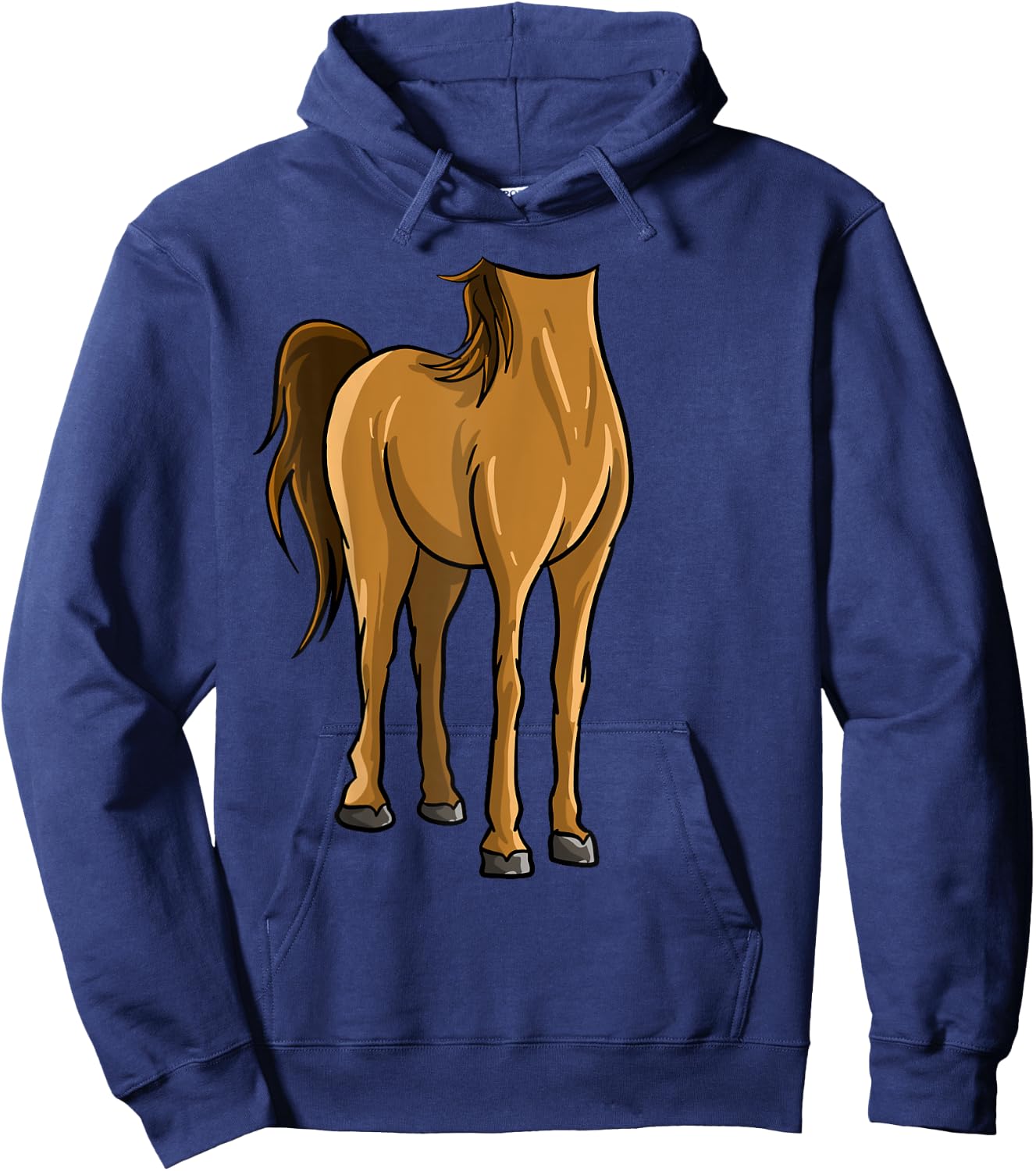 Cool Headless Horse Halloween Costume | Funny Lazy DIY Gift Hoodie - Hoodie | Navy
