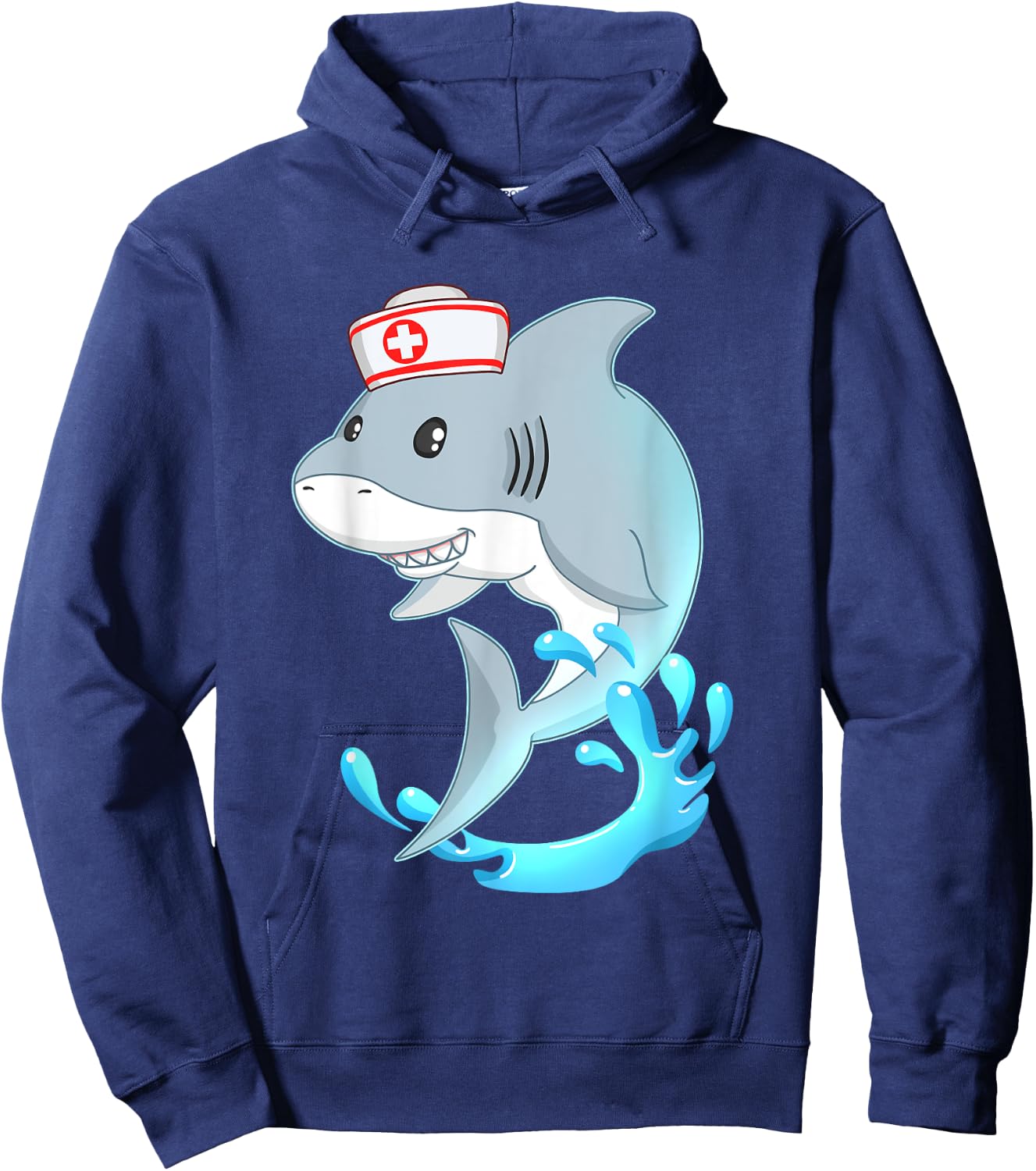 Shark Nurse appreciation International Nurse Day Hoodie - Hoodie | Navy
