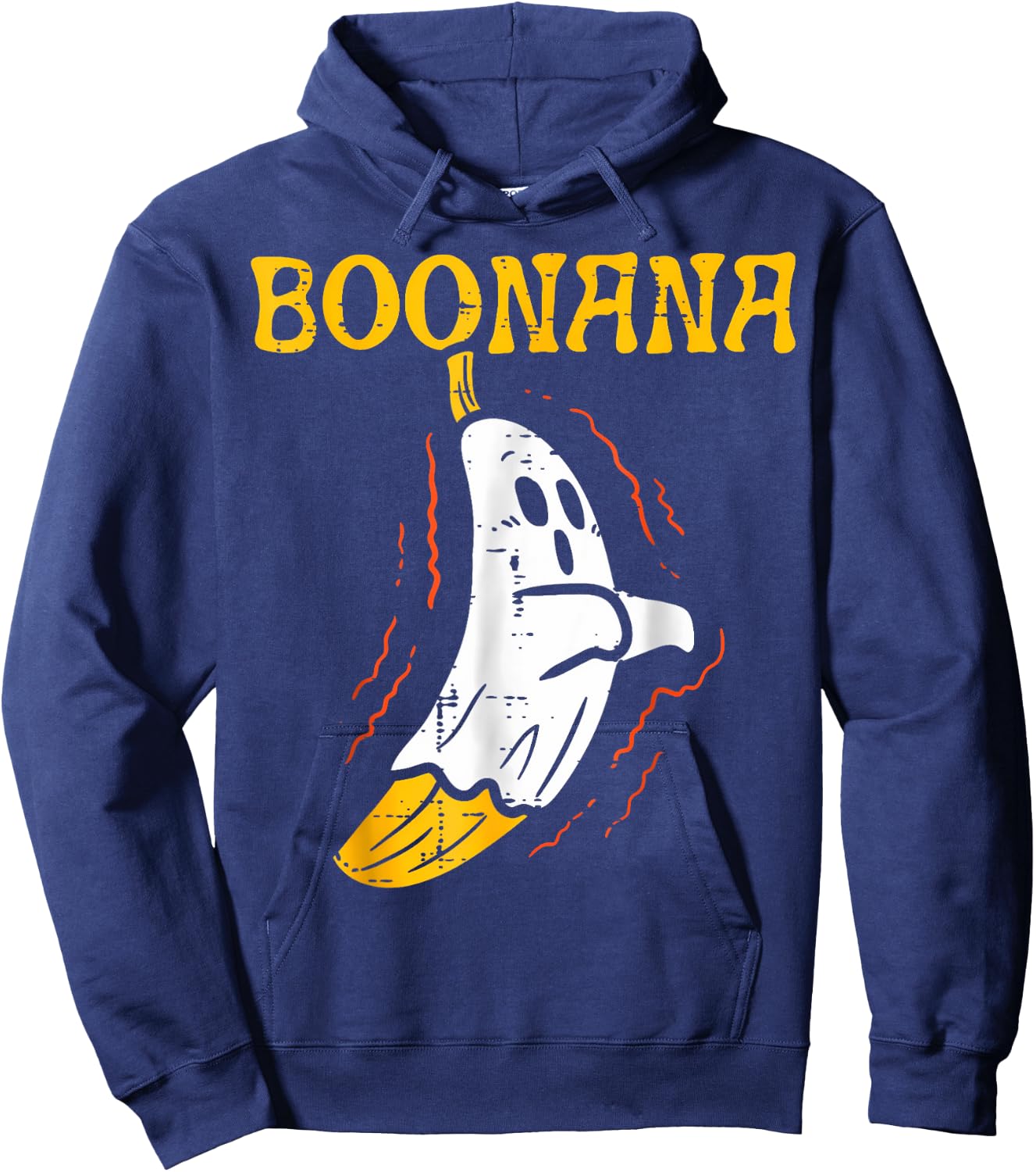 Boonana Cute Ghost Banana Halloween Costume Men Women Kids Hoodie - Hoodie | Navy