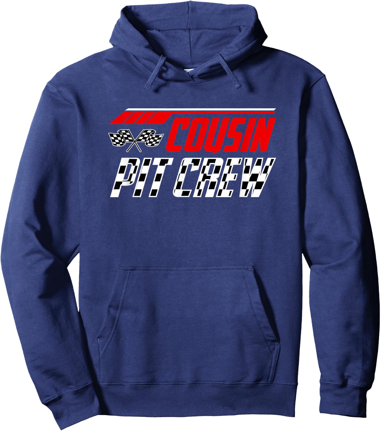 Racing Birthday Matching Family Race Car Pit Crew Cousin Kid Hoodie - Hoodie | Navy