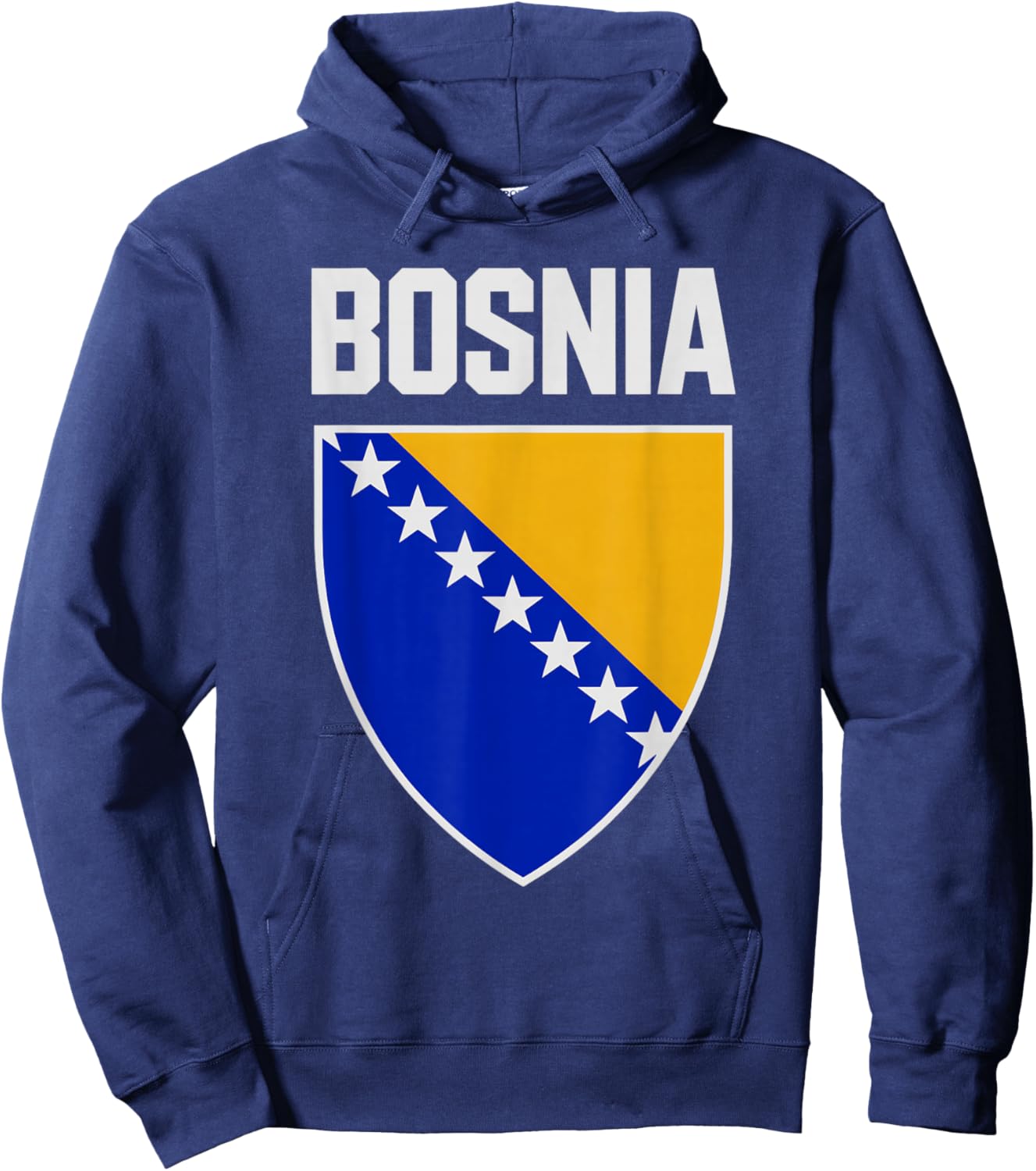 Vintage Bosnia Herzegovina Hajmo Bosno Country Pride Cheer Hoodie - Hoodie | Navy