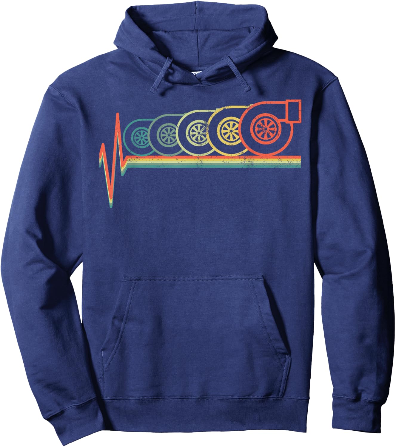 Turbo Heartbeat Gift JDM Gift Hoodie - Hoodie | Navy