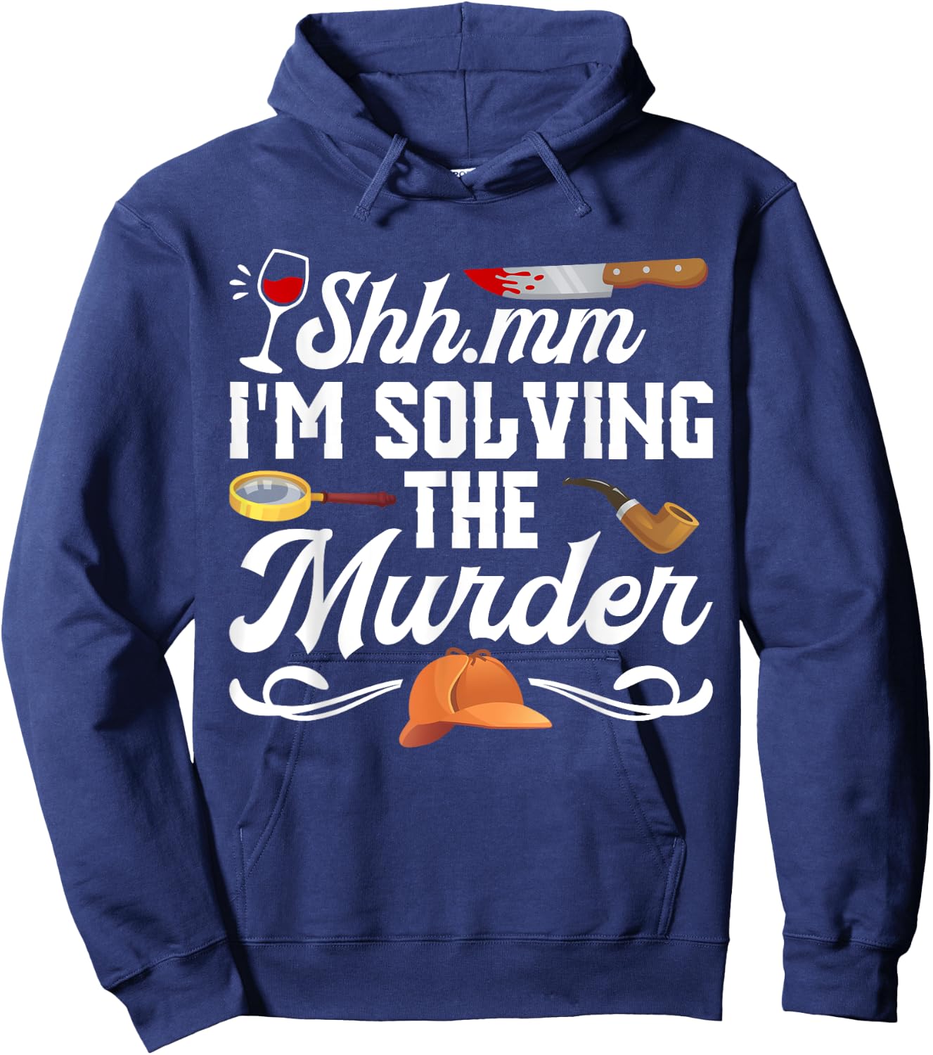 Murder Mystery Dinner Host Party Game Crime Solving Hoodie - Hoodie | Navy