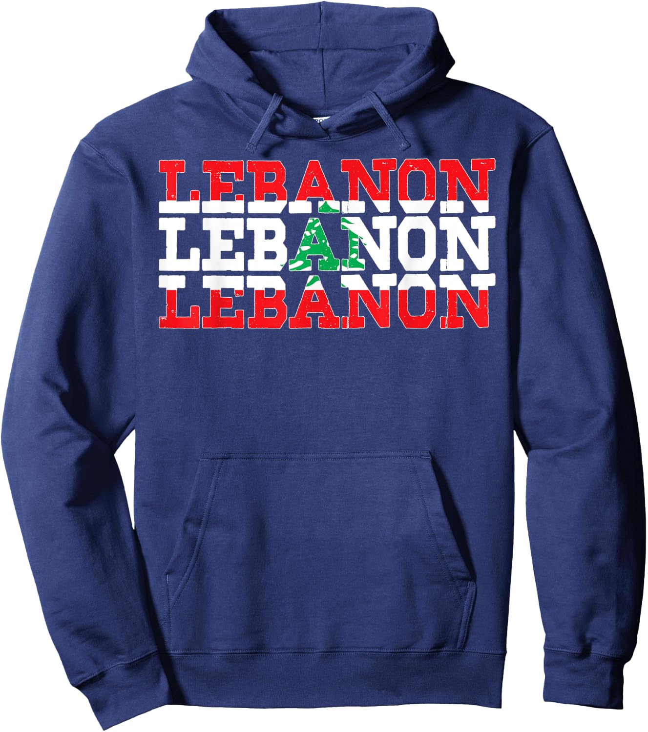 LEBANON | Lebanese Flag Sports Lovers Hoodie - Hoodie | Navy