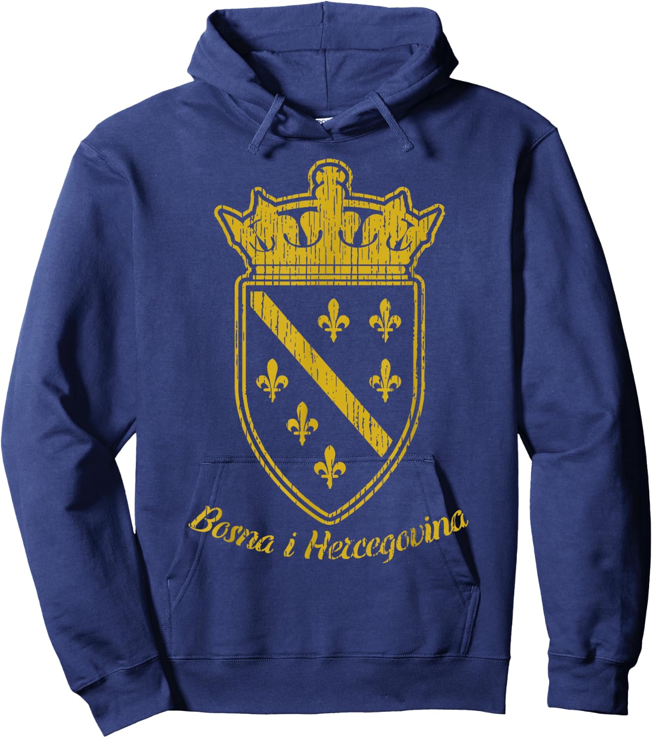 Bosnia Bosnian Flag Bosna i Hercegovina Balkan Fan Hoodie - Hoodie | Navy