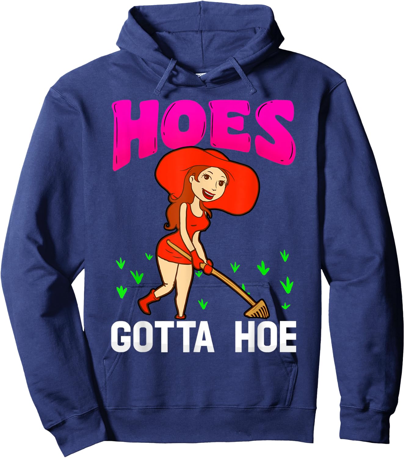 Dirty Hoe Shirt Garden Party Shirt Gardner T Shirt Hoodie - Hoodie | Navy