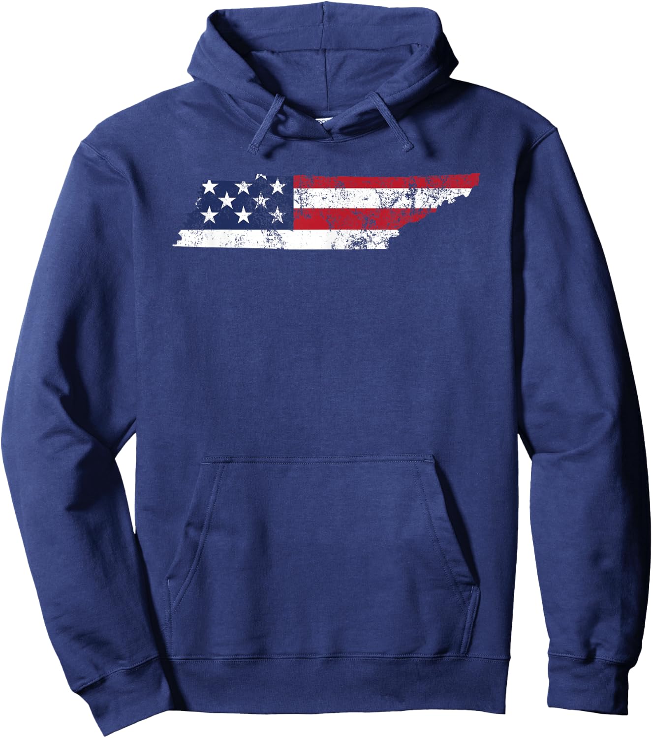 Vintage Tennessee USA Flag State Pride Hoodie - Hoodie | Navy