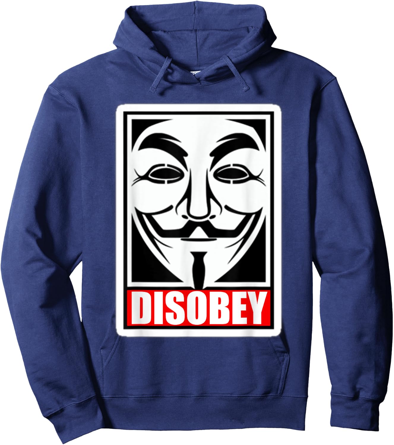 DISOBEY Disobedience Anonymous Revolution Hoodie - Hoodie | Navy