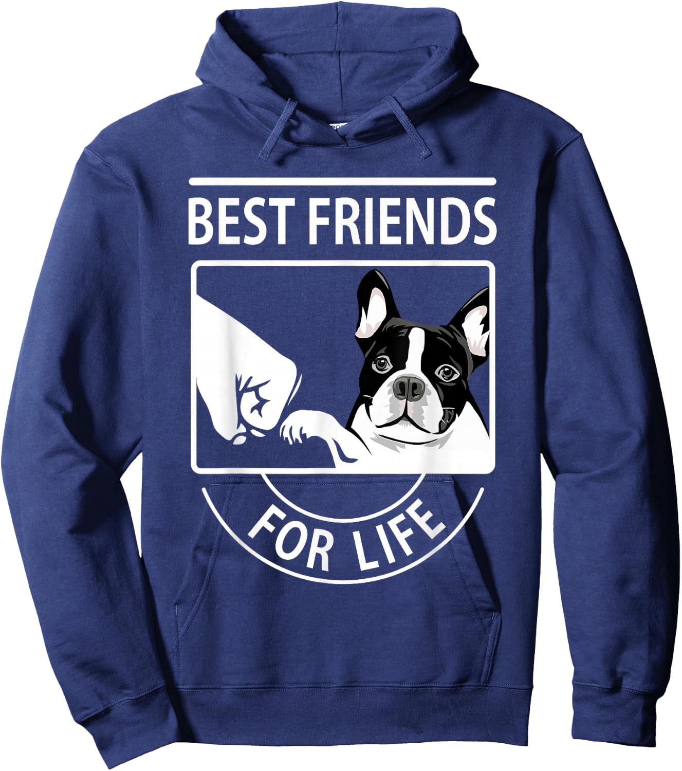 Boston Terrier - Best Friend For Life Hoodie - Hoodie | Navy