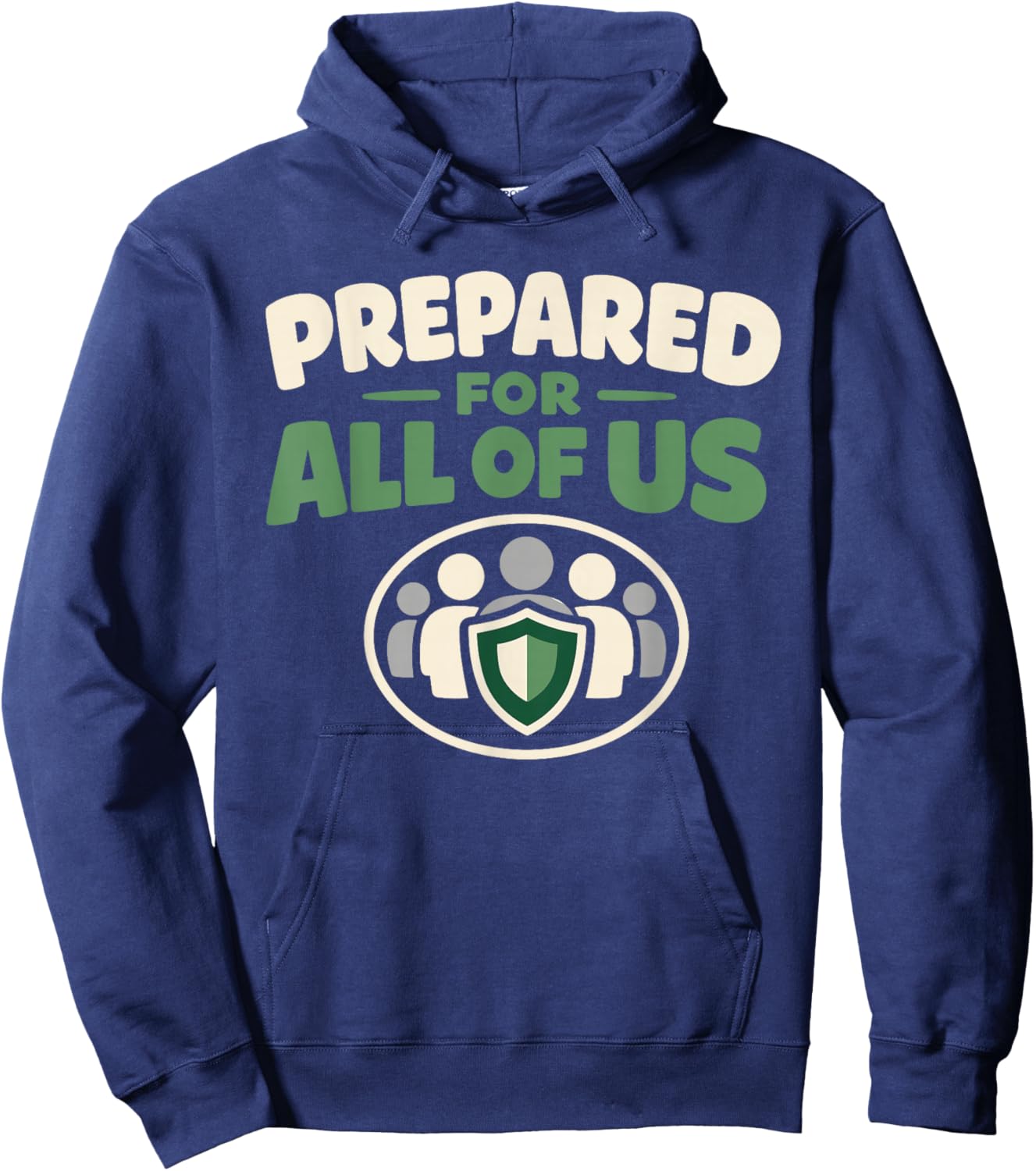 Family Preparedness Emergency Planner Prepper Identity Calm Hoodie - Hoodie | Navy