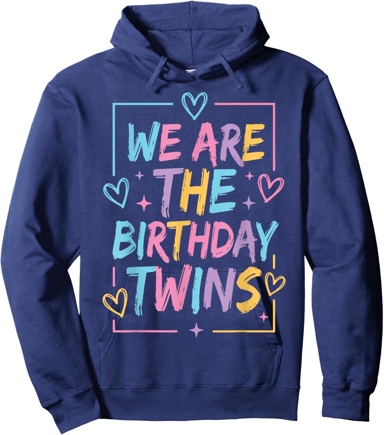 We are The Birthday Twins Hoodie - Hoodie | Navy