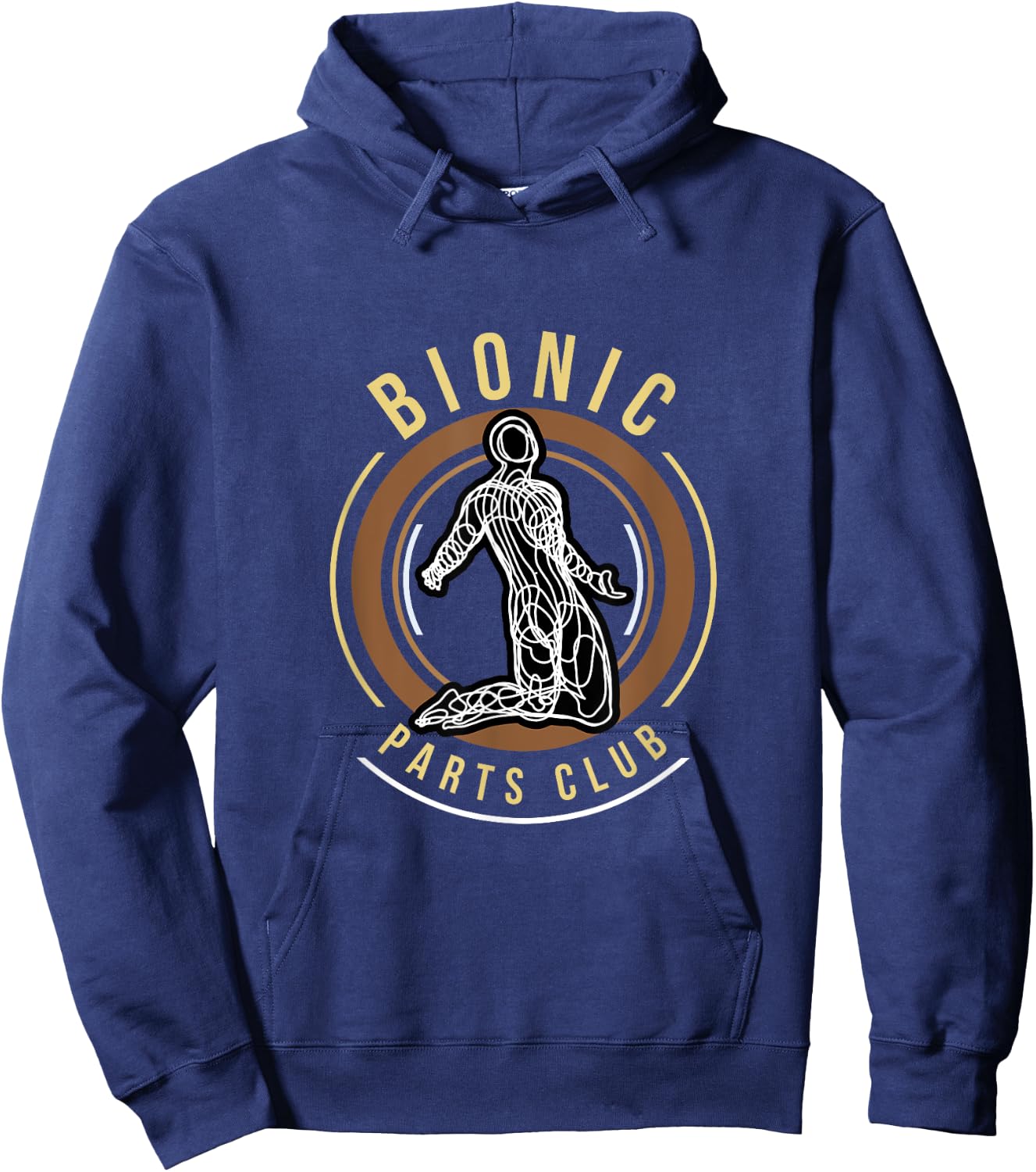 Bionic Club Custom Parts Knee Hip Replacements design Hoodie - Hoodie | Navy