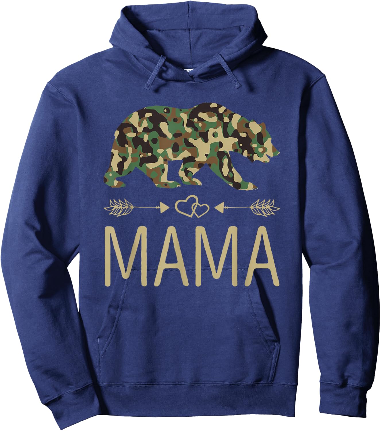 Mama Bear Camo Mother's Day Hoodie - Hoodie | Navy