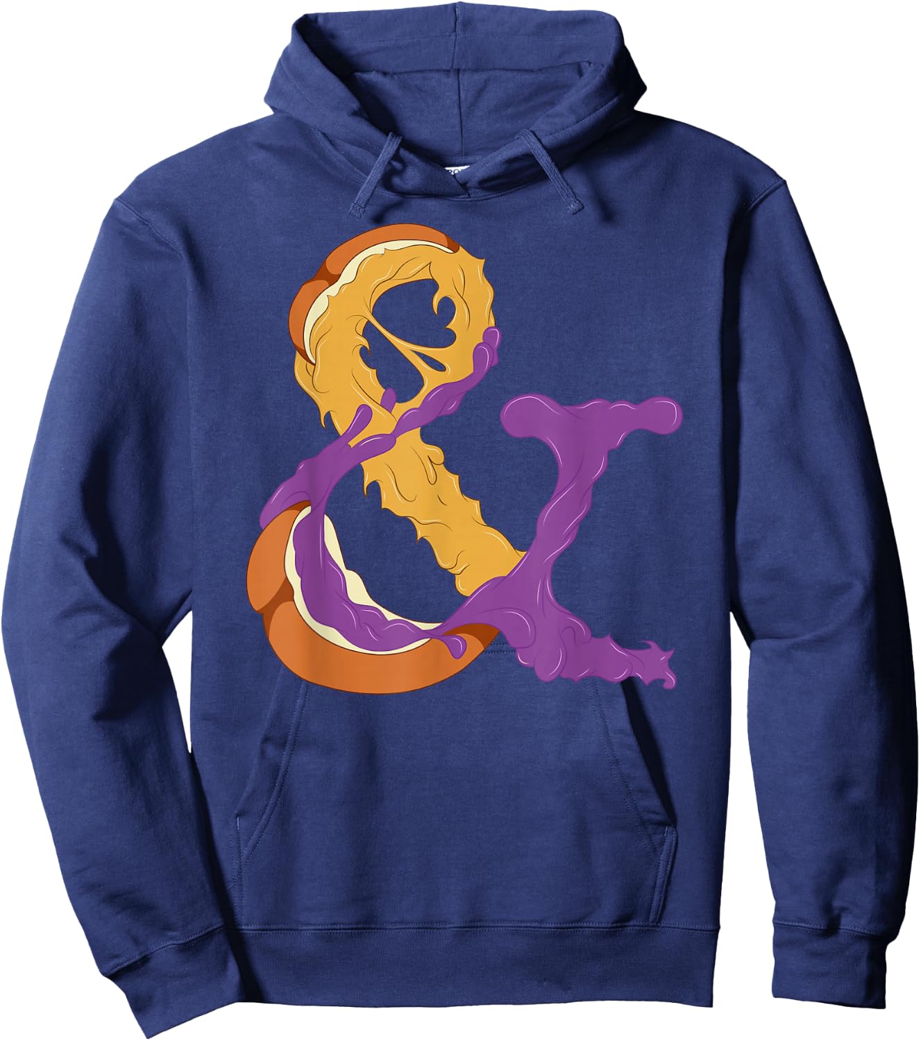 Peanut Butter Lover - Costume Peanut Butter and Jelly Hoodie - Hoodie | Navy