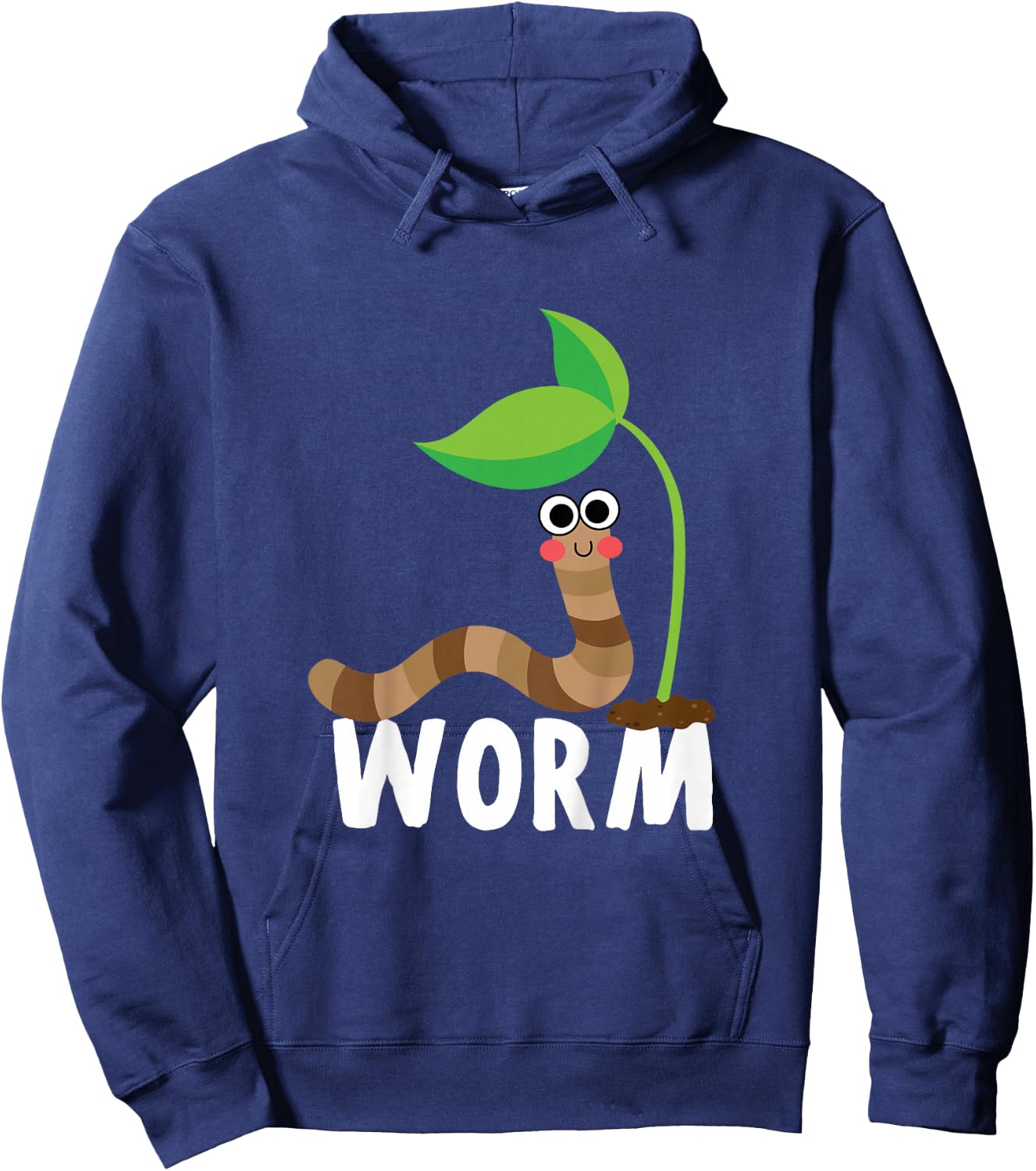 Kids Worm Shirt For Boys Or Girls | Cute Worm Gift Hoodie - Hoodie | Navy