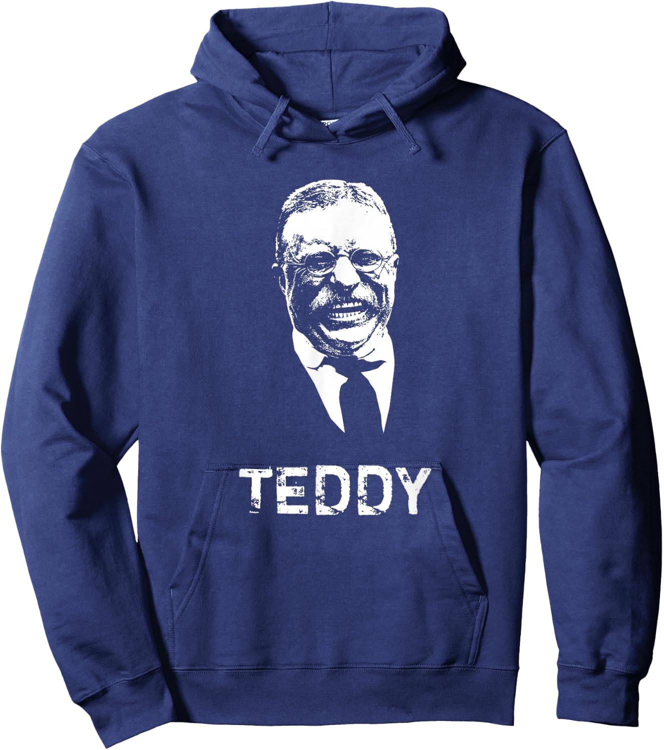 TEDDY - Smiling Theodore Roosevelt Hoodie - Hoodie | Navy