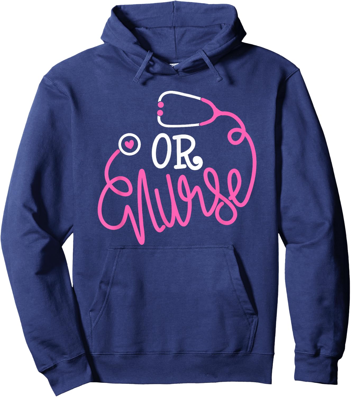 Registered operating room Nursing Stethoscope OR Nurse Hoodie - Hoodie | Navy