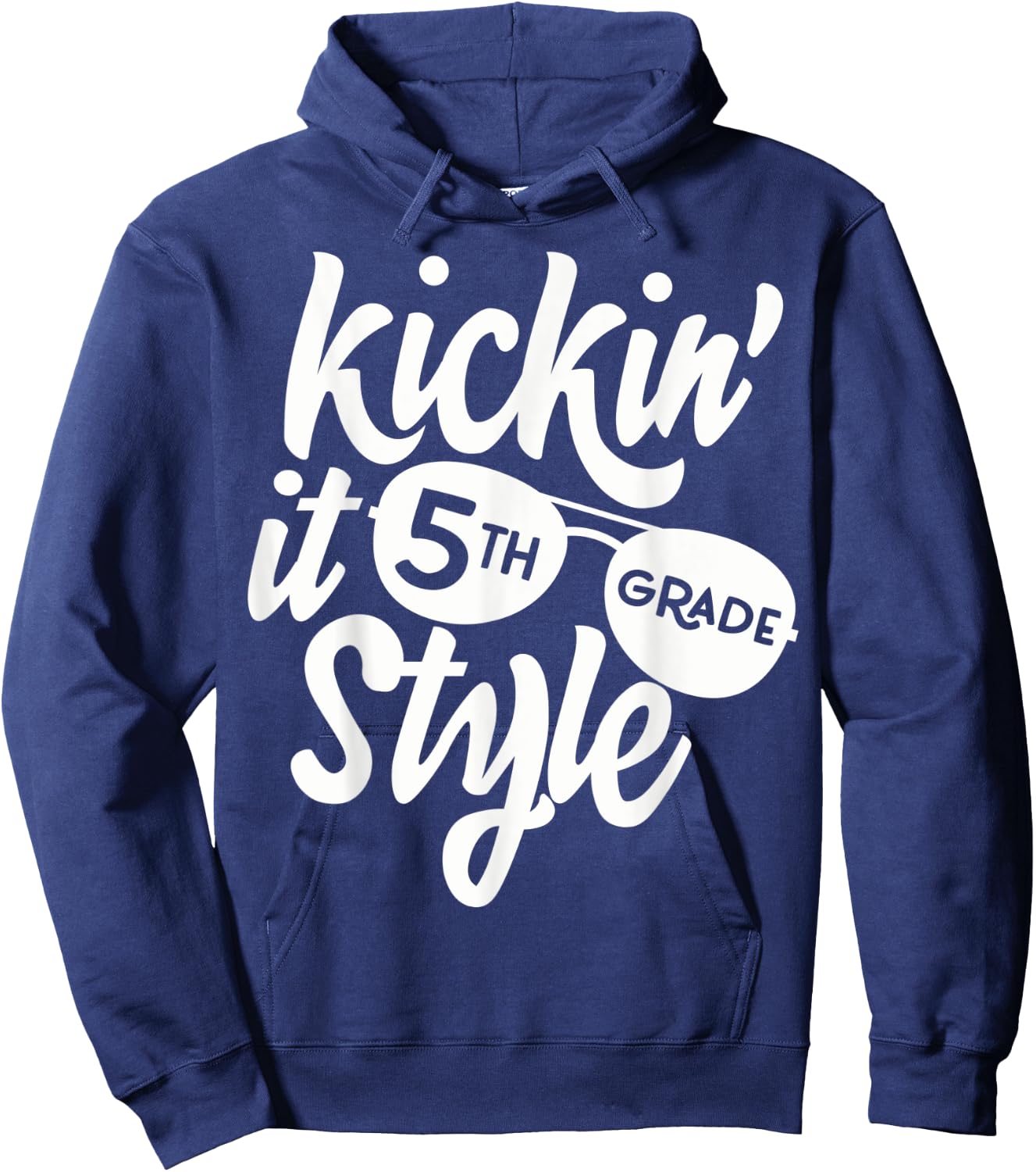Kickin it 5th Grade Style Shirt Kids Back to School Teacher Hoodie - Hoodie | Navy
