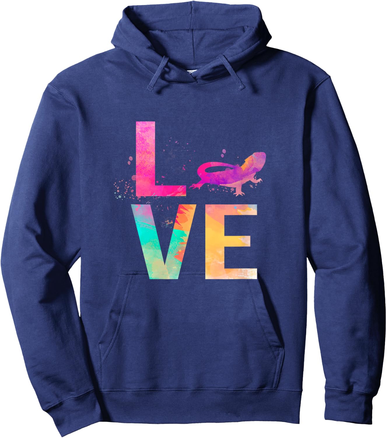 Colorful Bearded Dragon Mom Gifts Bearded Dragon Hoodie - Hoodie | Navy
