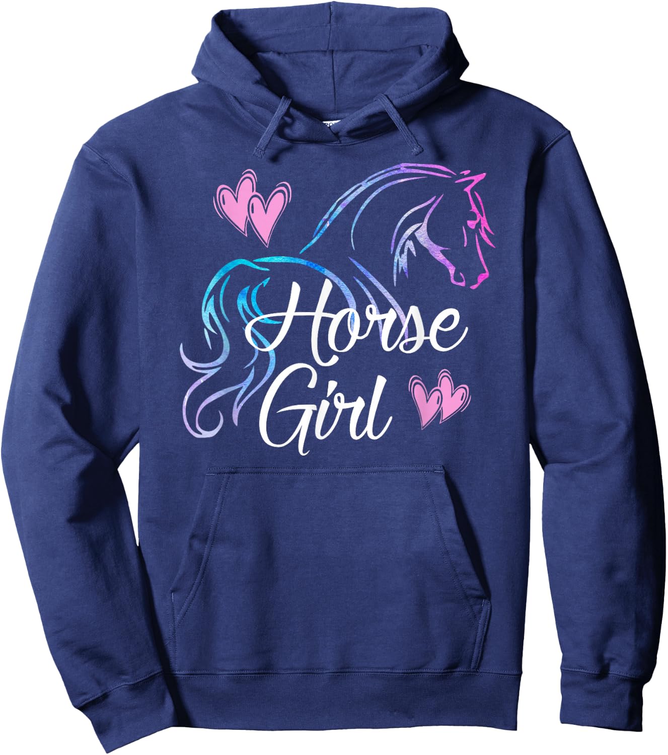 HORSE GIRL Love Horses Riding Rider Kids Women Gift Hoodie - Hoodie | Navy