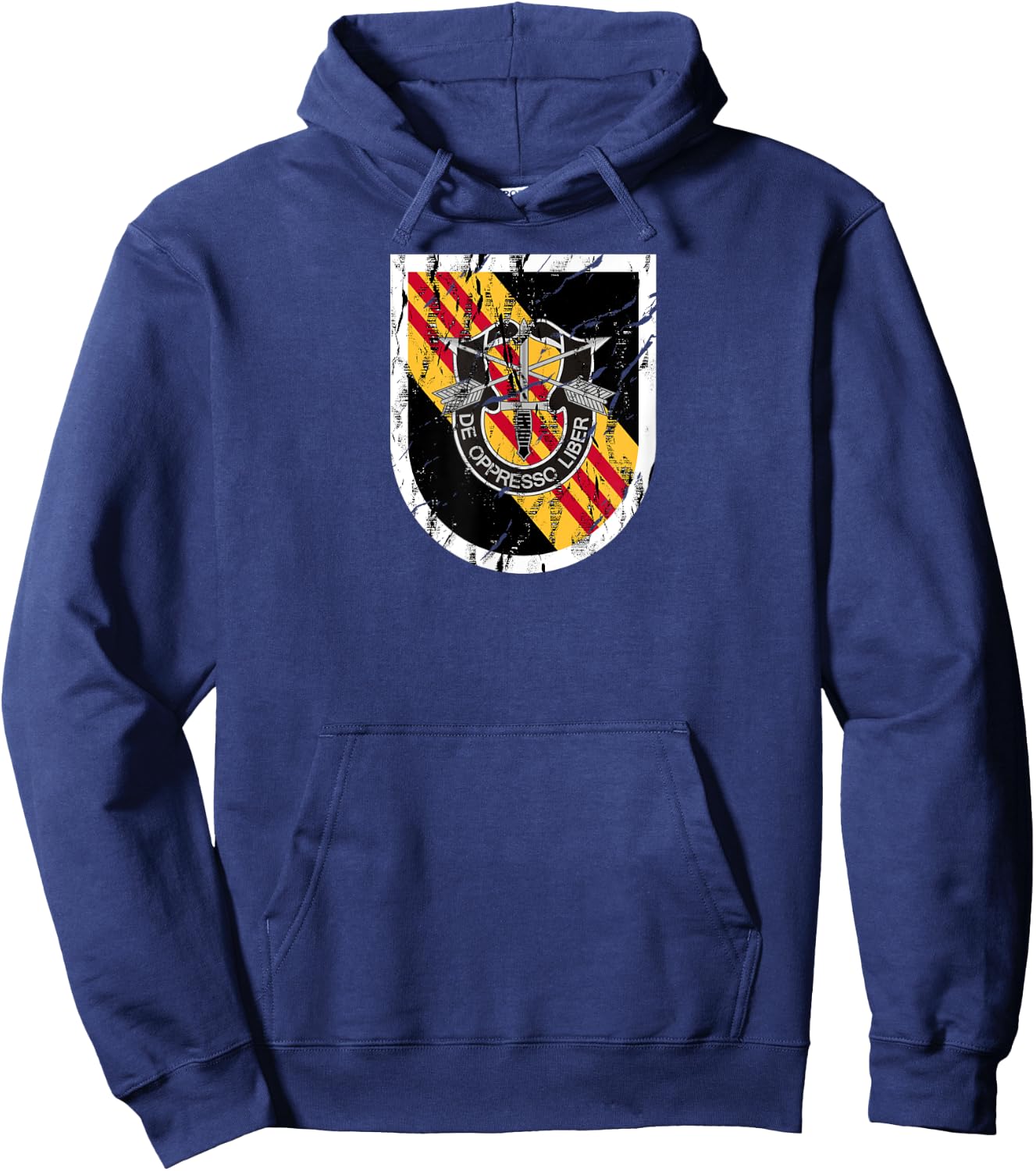 US Special Forces Shirt - 5th Group (SFG) - Distressed Hoodie - Hoodie | Navy
