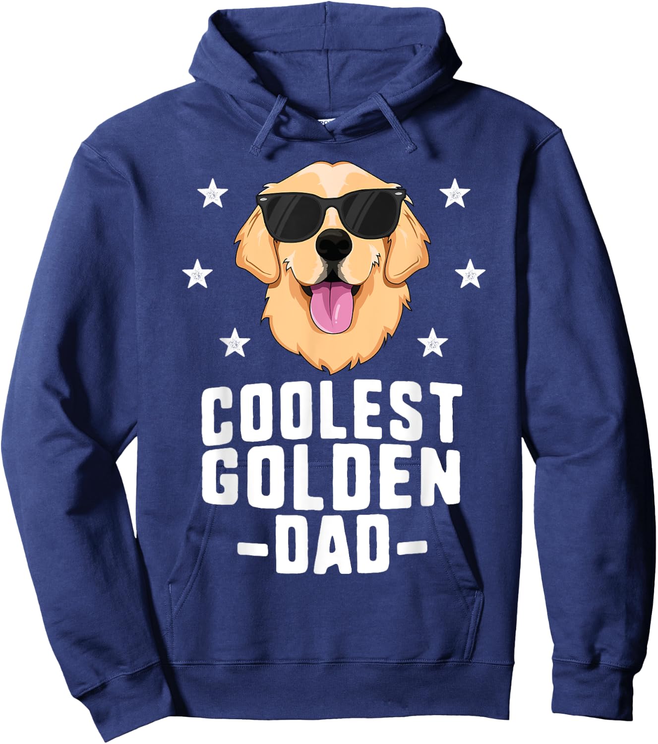 Coolest Golden Dad Retriever New Dog Owner Hoodie - Hoodie | Navy