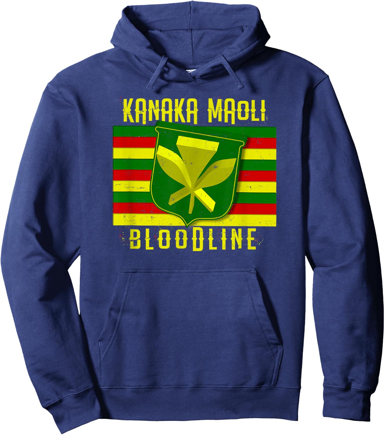 Kanaka Maoli Olelo Hawaii Hoodie - Hoodie | Navy